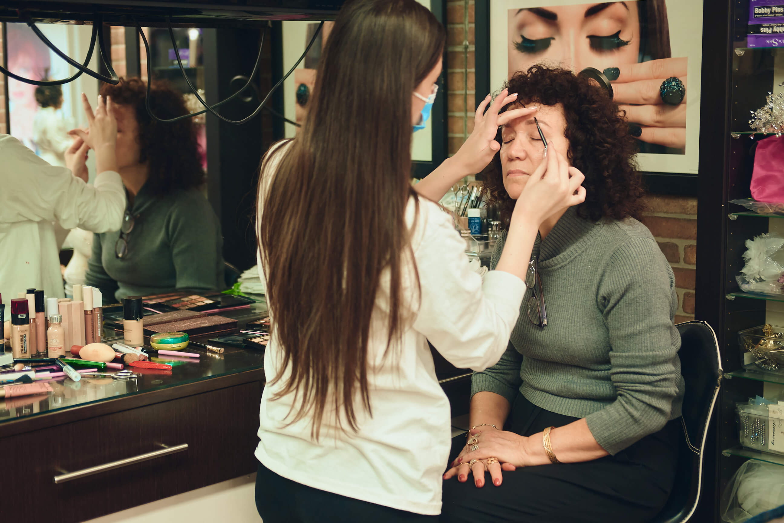 Sabrina - Wedding Day BTS - Hair & Makeup - Staten Island, New York - BTS Photography- Lifestyle Photography