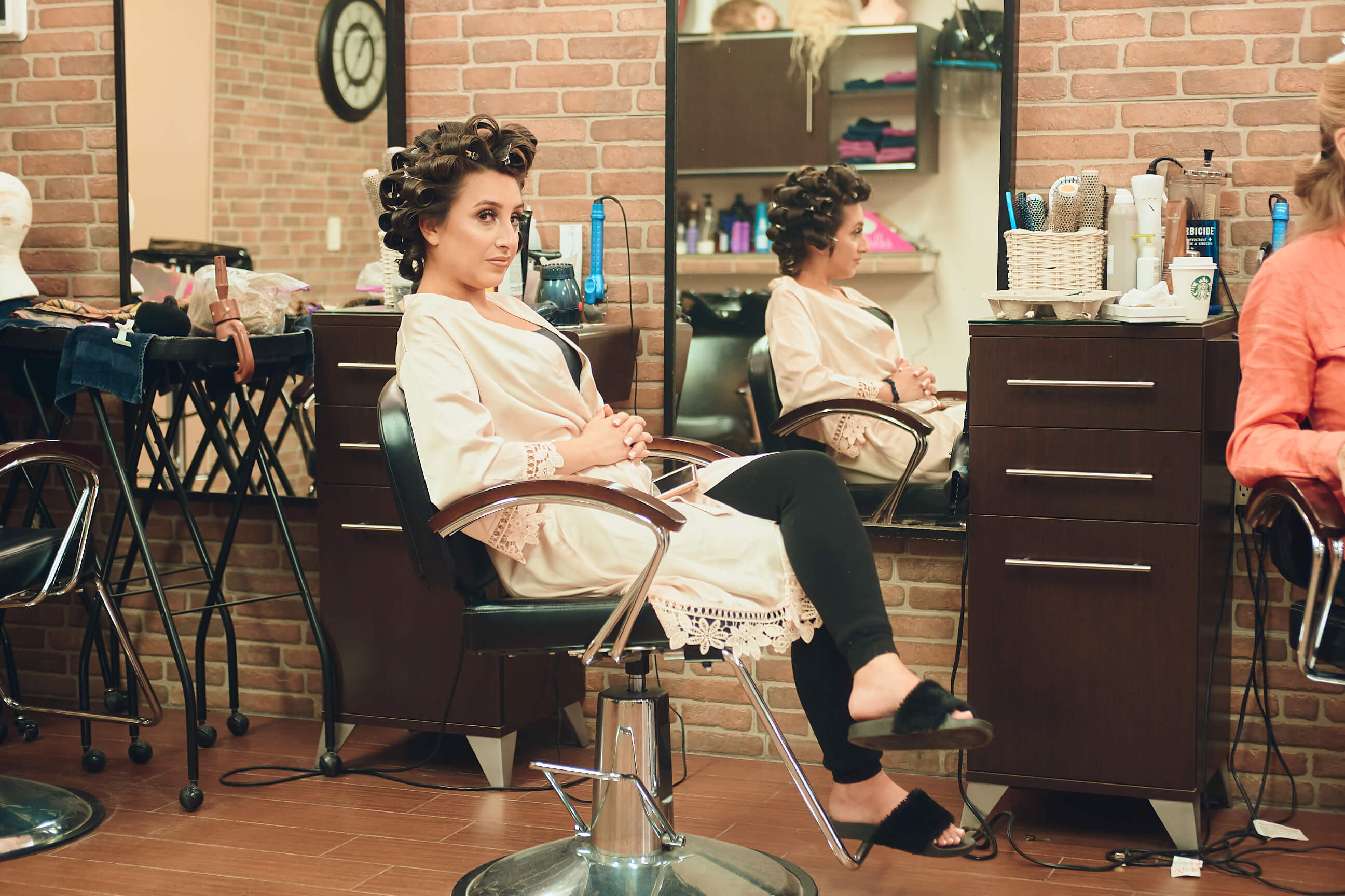 Sabrina - Wedding Day BTS - Hair & Makeup - Staten Island, New York - BTS Photography- Lifestyle Photography