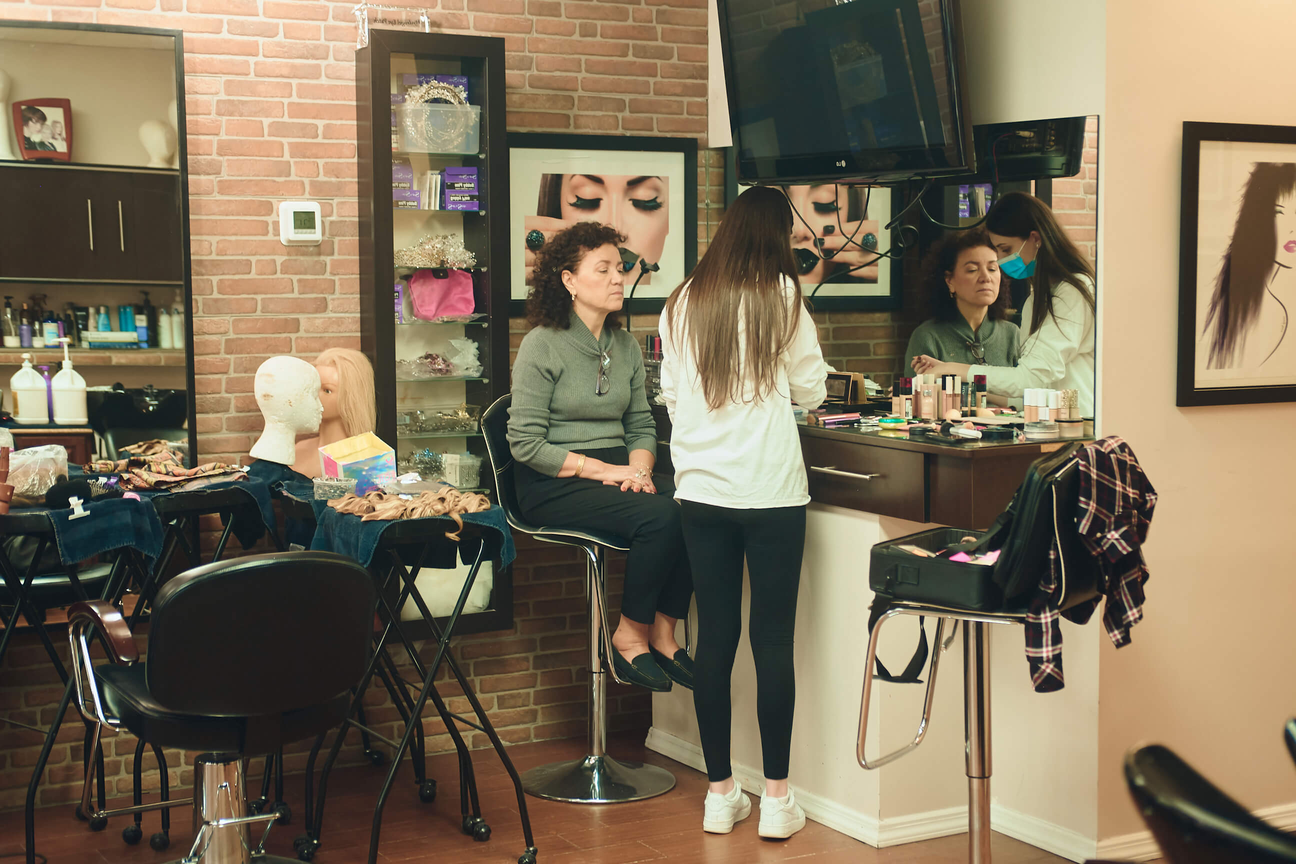 Sabrina - Wedding Day BTS - Hair & Makeup - Staten Island, New York - BTS Photography- Lifestyle Photography