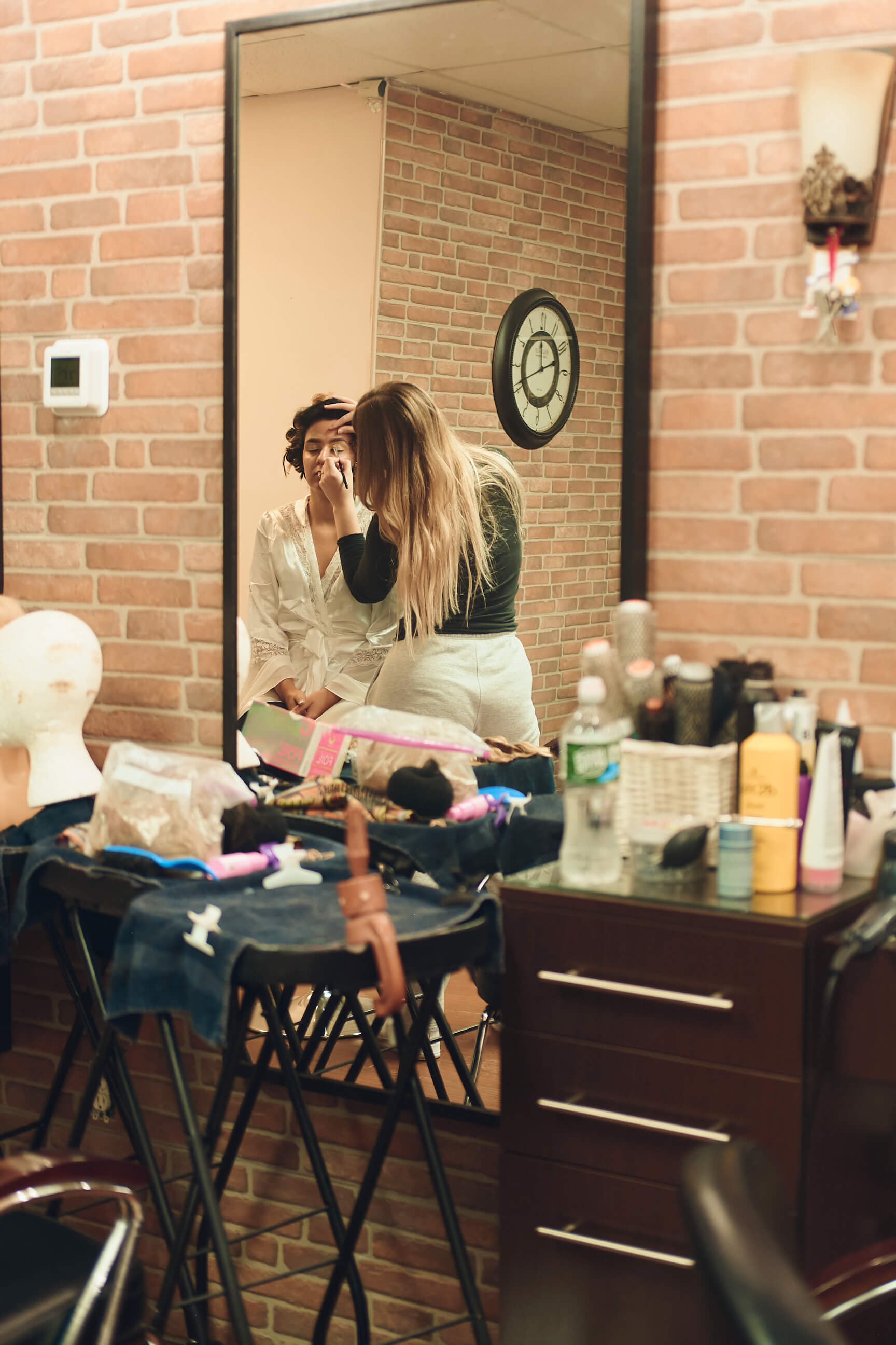 Sabrina - Wedding Day BTS - Hair & Makeup - Staten Island, New York - BTS Photography- Lifestyle Photography
