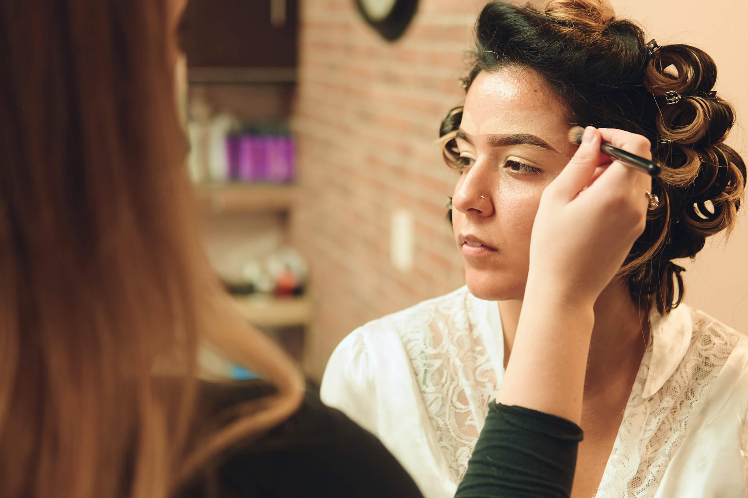 Sabrina - Wedding Day BTS - Hair & Makeup - Staten Island, New York - BTS Photography- Lifestyle Photography