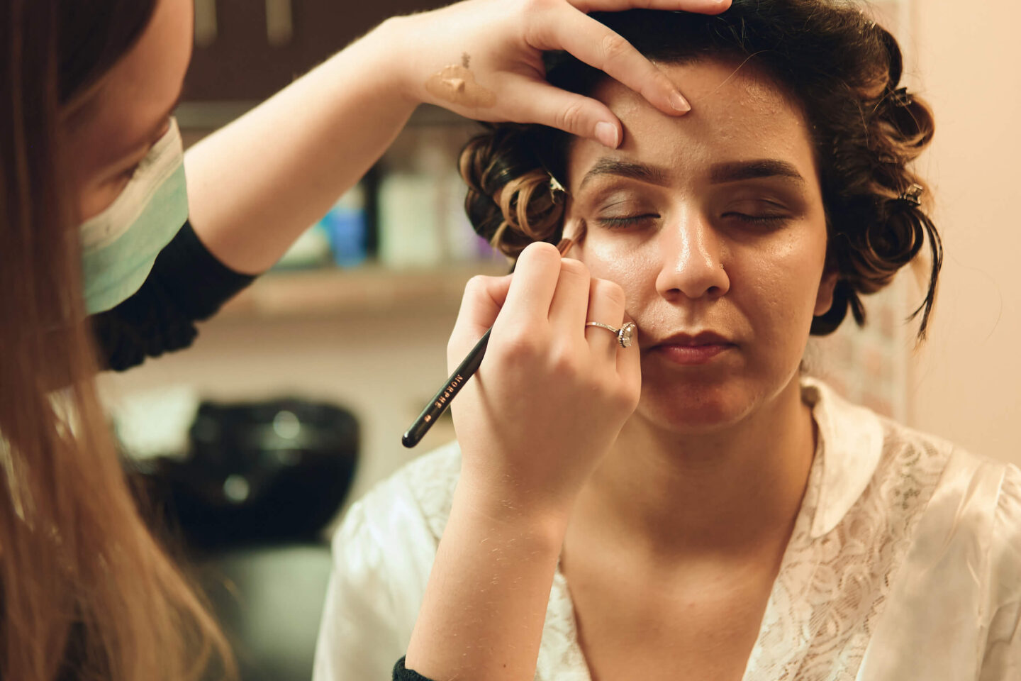 Sabrina - Wedding Day BTS - Hair & Makeup - Staten Island, New York - BTS Photography- Lifestyle Photography 