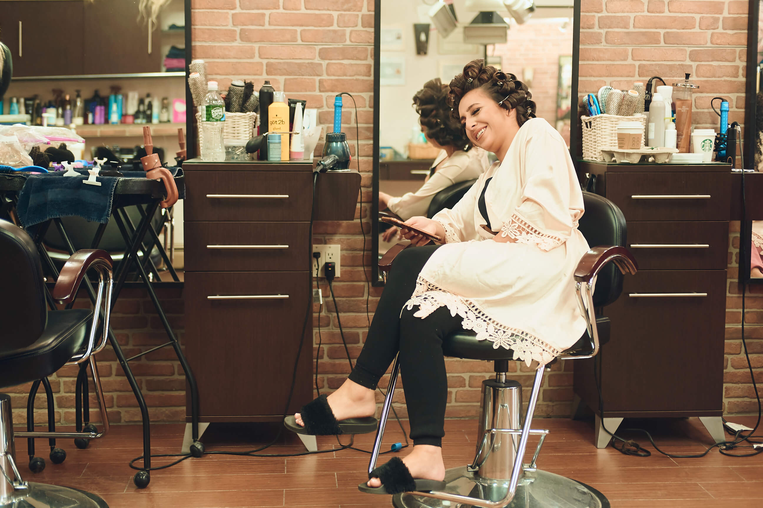 Sabrina - Wedding Day BTS - Hair & Makeup - Staten Island, New York - BTS Photography- Lifestyle Photography