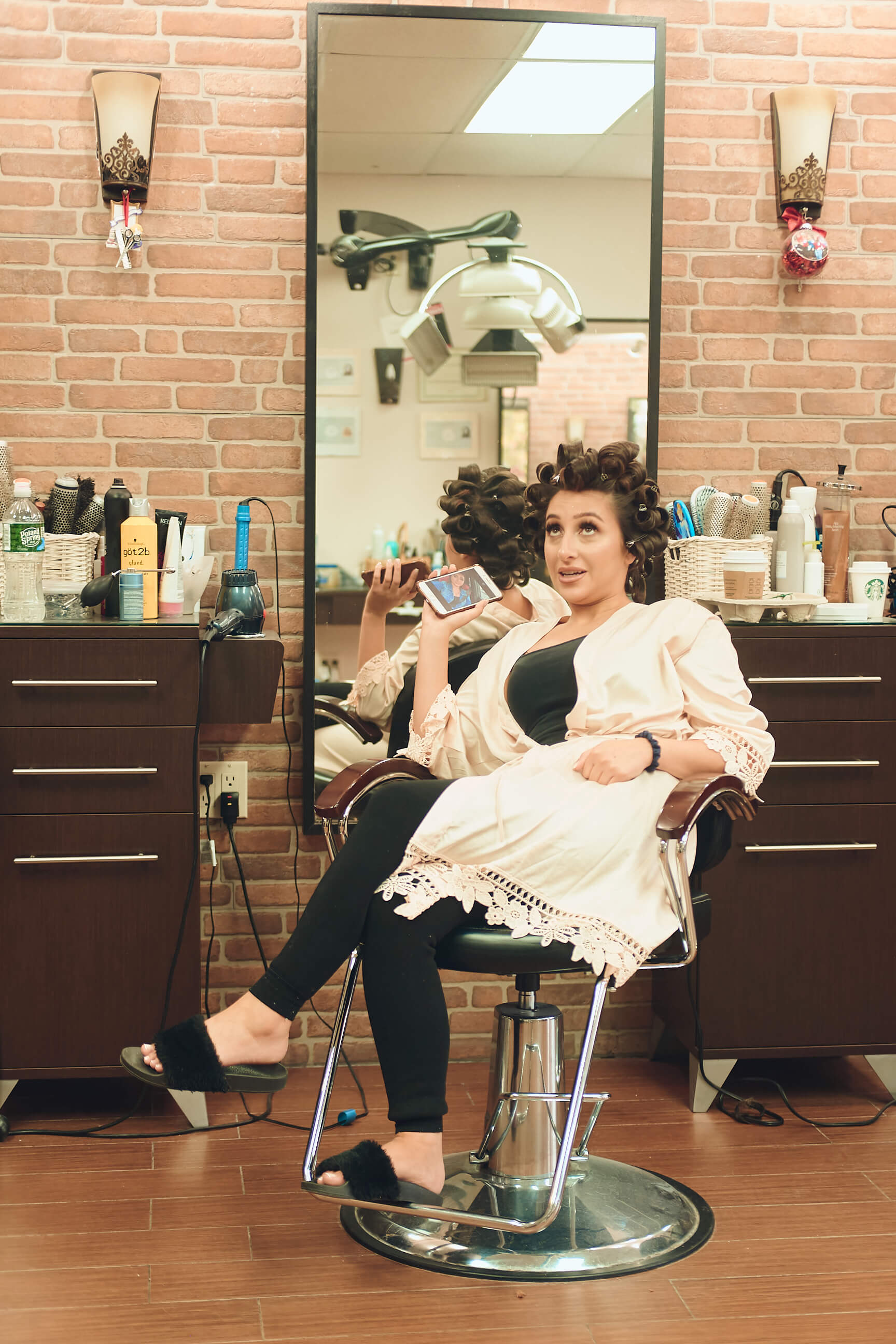 Sabrina - Wedding Day BTS - Hair & Makeup - Staten Island, New York - BTS Photography- Lifestyle Photography