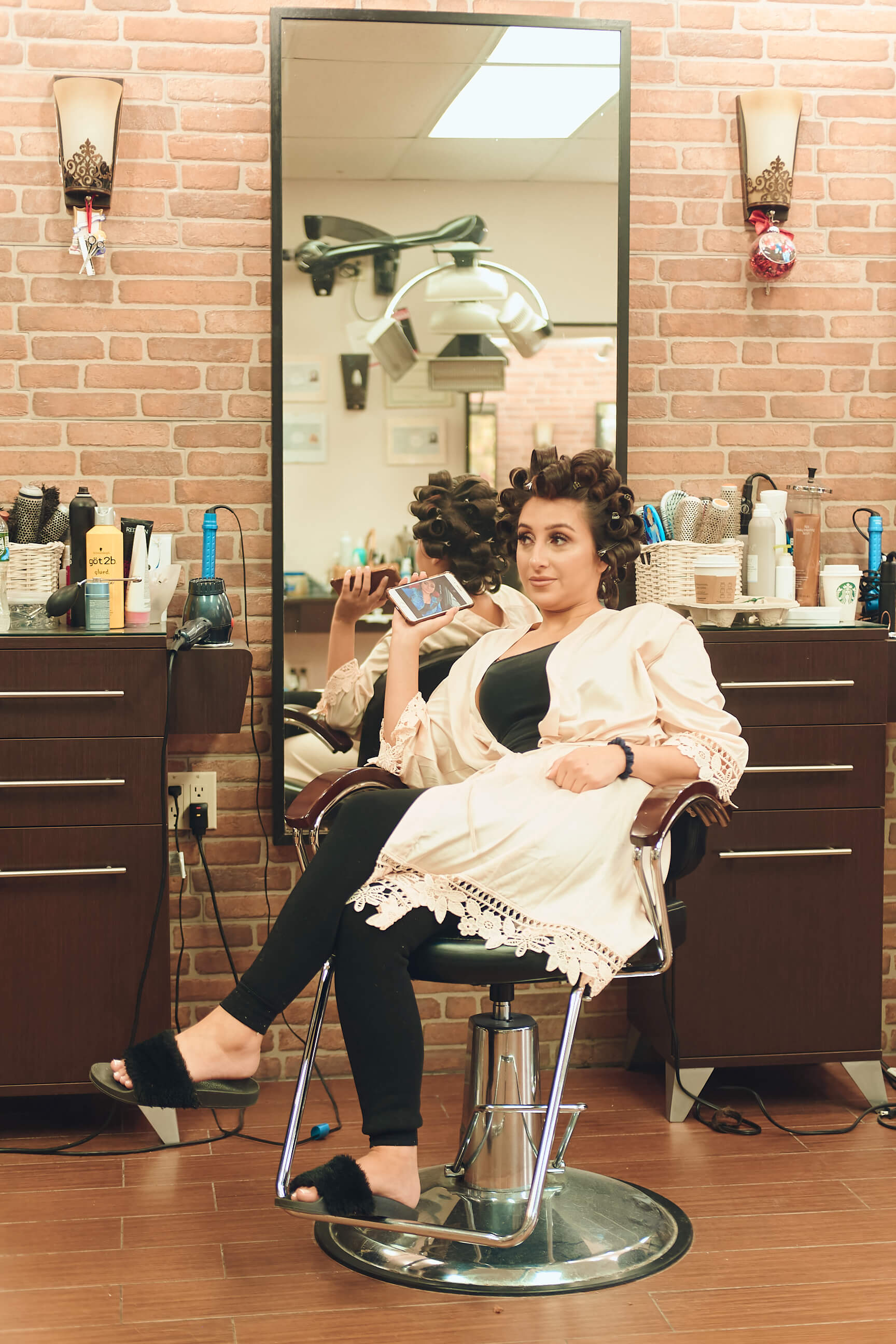 Sabrina - Wedding Day BTS - Hair & Makeup - Staten Island, New York - BTS Photography- Lifestyle Photography
