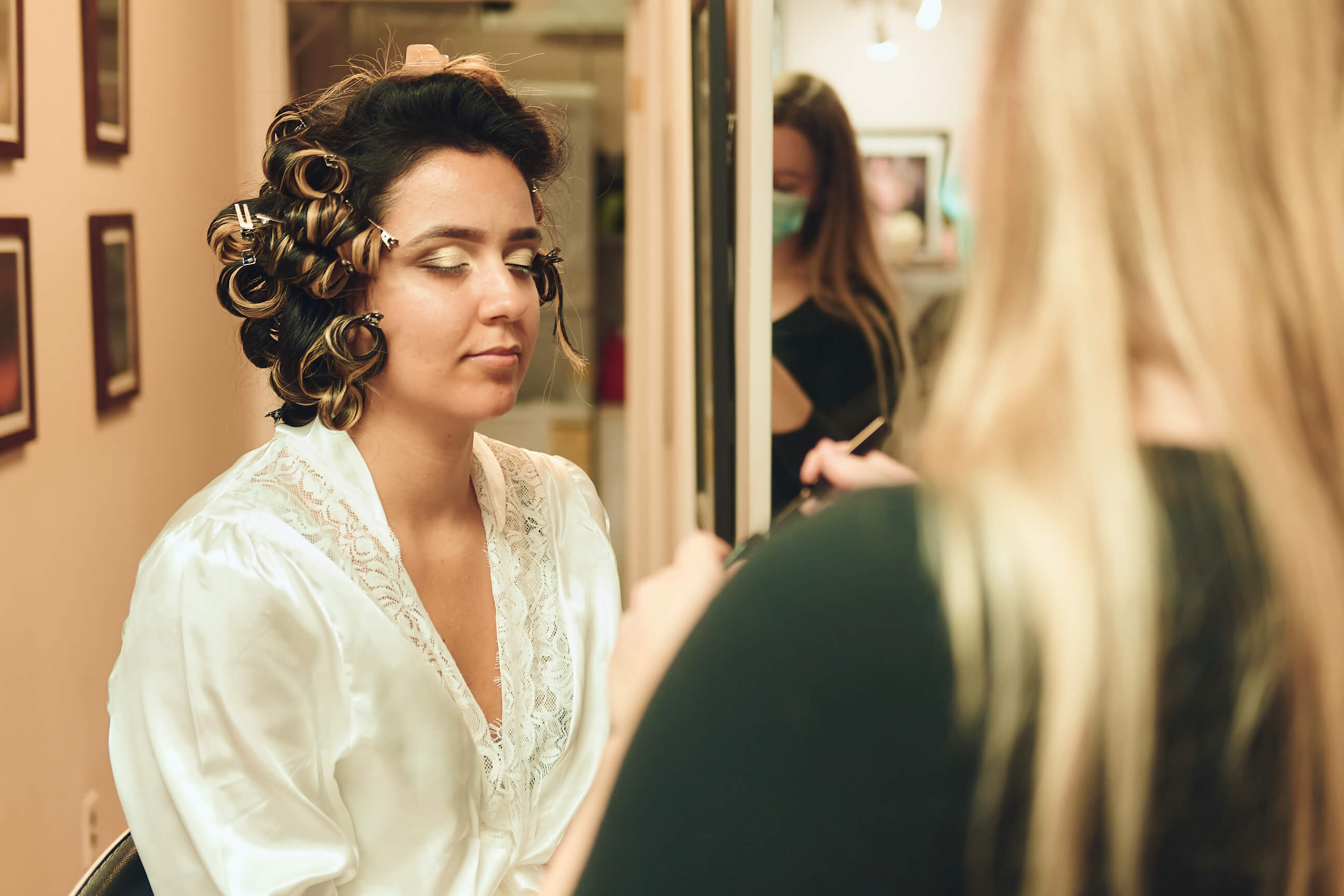 Sabrina - Wedding Day BTS - Hair & Makeup - Staten Island, New York - BTS Photography- Lifestyle Photography