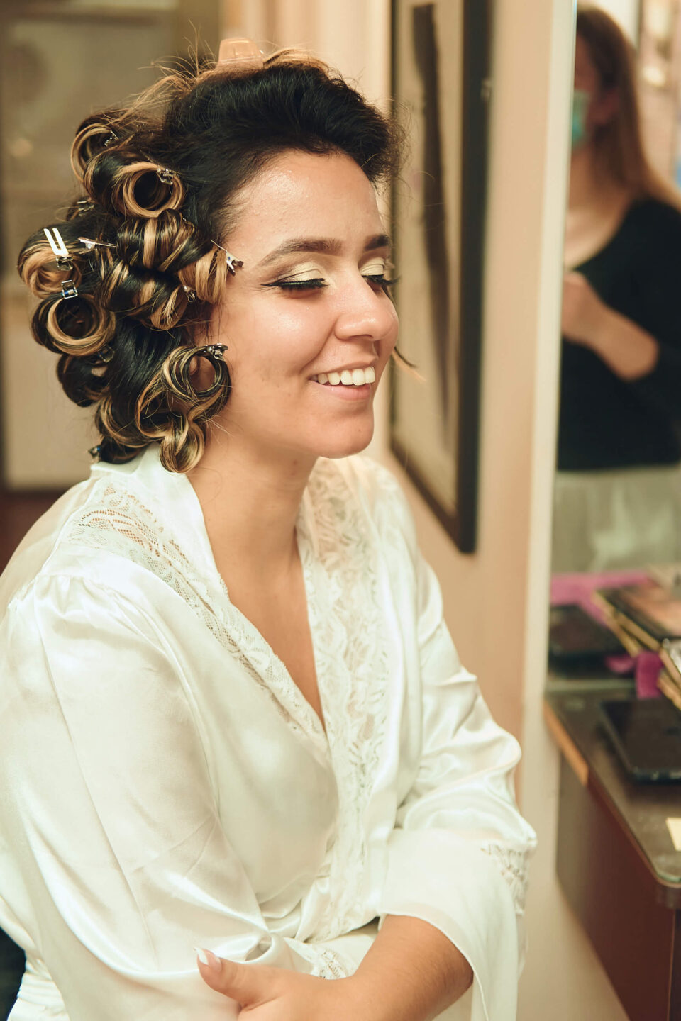 Sabrina - Wedding Day BTS - Hair & Makeup - Staten Island, New York - BTS Photography- Lifestyle Photography 