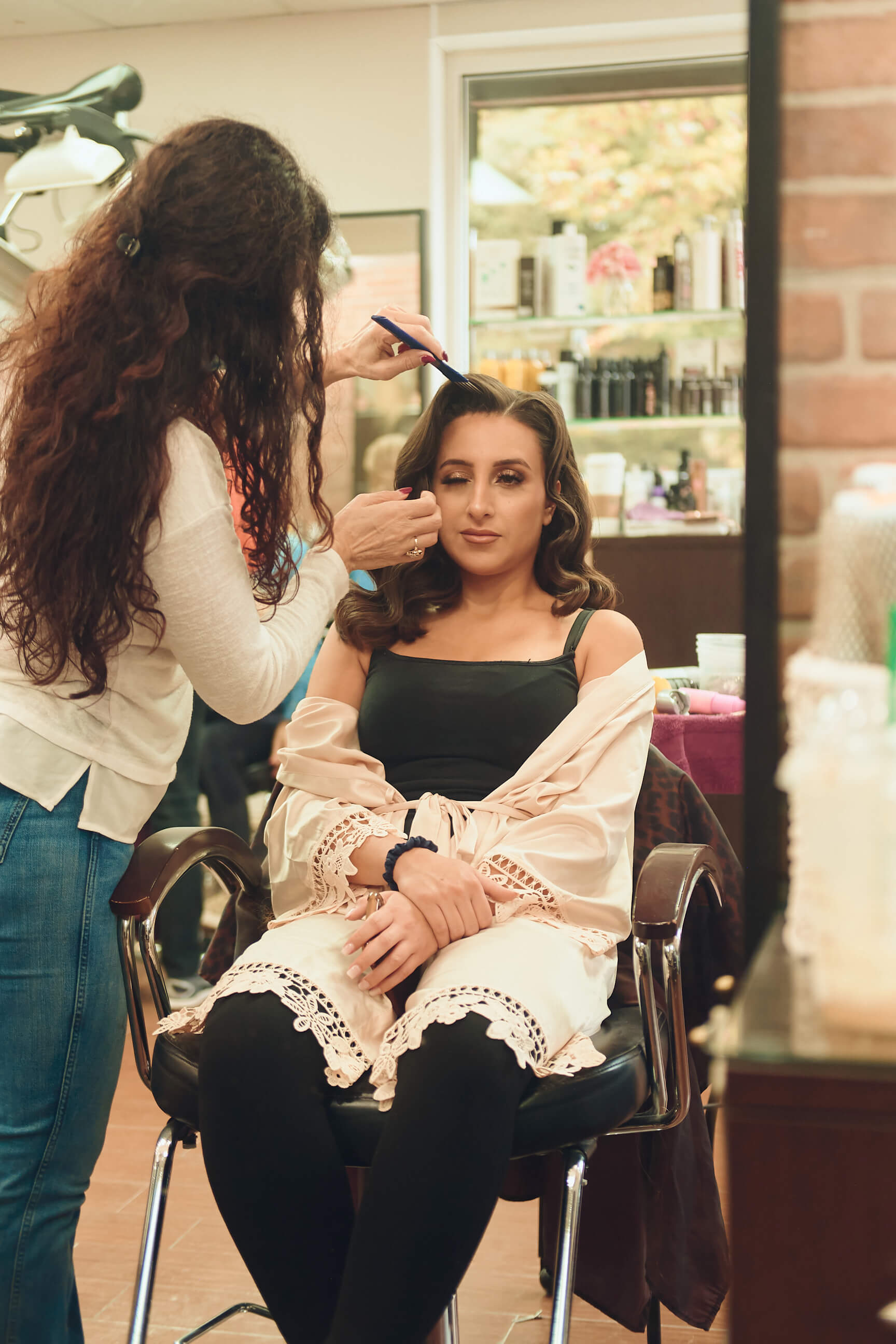 Sabrina - Wedding Day BTS - Hair & Makeup - Staten Island, New York - BTS Photography- Lifestyle Photography