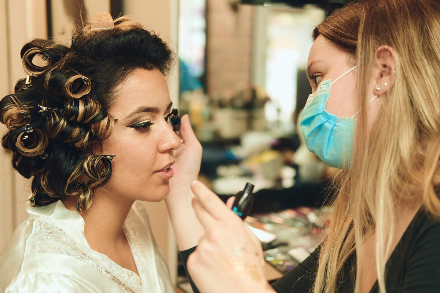 Sabrina - Wedding Day BTS - Hair & Makeup - Staten Island, New York - BTS Photography- Lifestyle Photography 