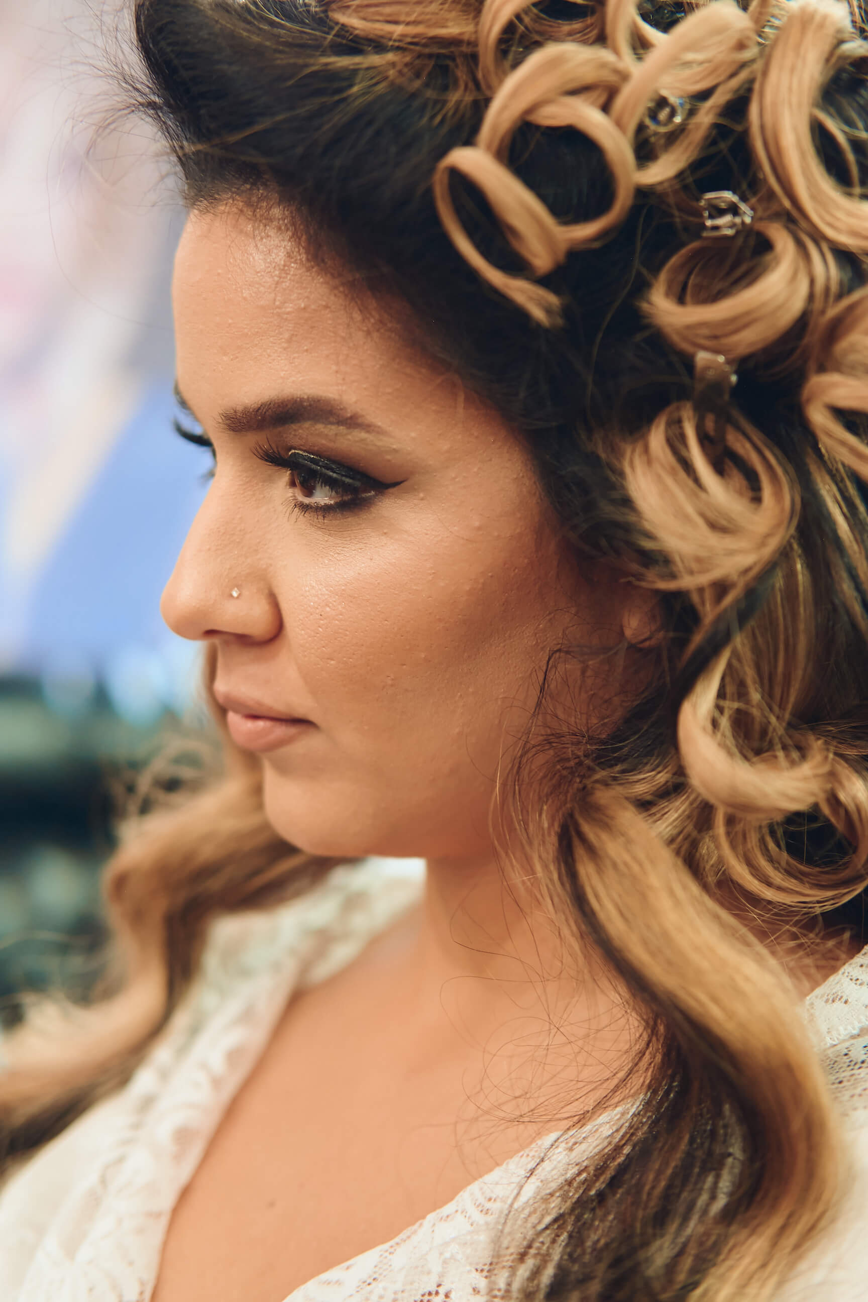 Sabrina - Wedding Day BTS - Hair & Makeup - Staten Island, New York - BTS Photography- Lifestyle Photography