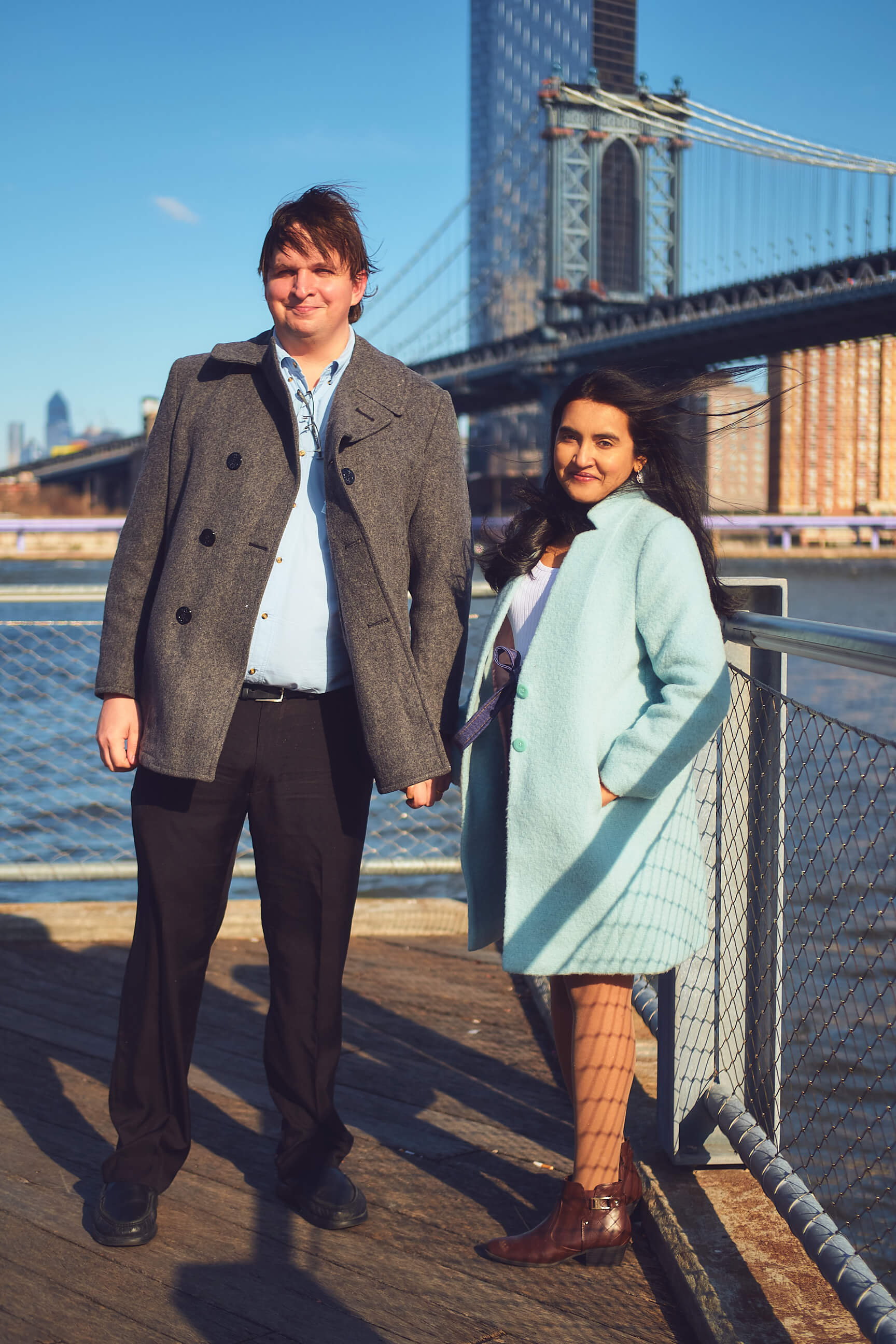 Flora - 1 Year Wedding Anniversary Photoshoot - Couples photography - Portrait Session - Dumbo Brooklyn Bridge Park - New York