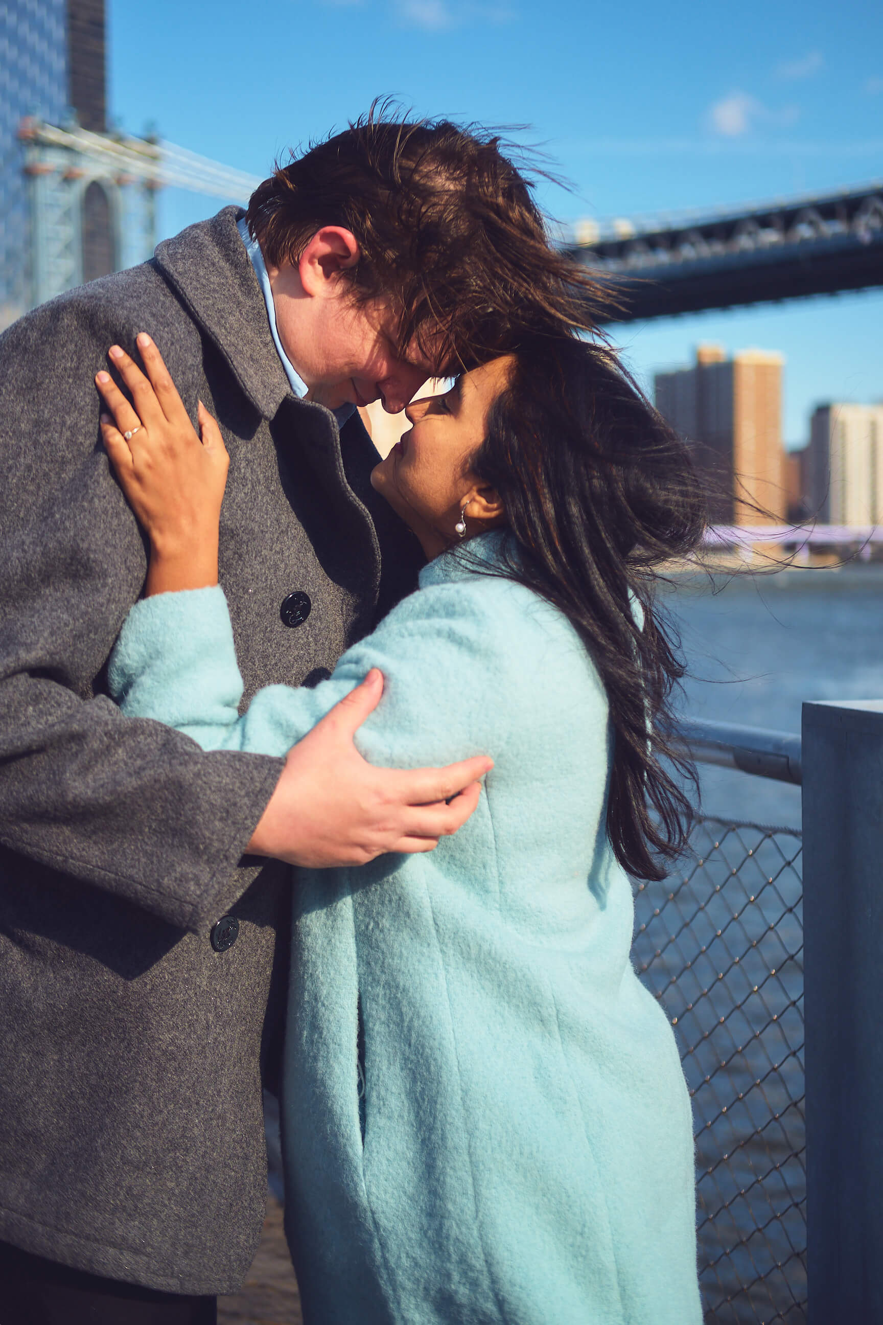 Flora - 1 Year Wedding Anniversary Photoshoot - Couples photography - Portrait Session - Dumbo Brooklyn Bridge Park - New York