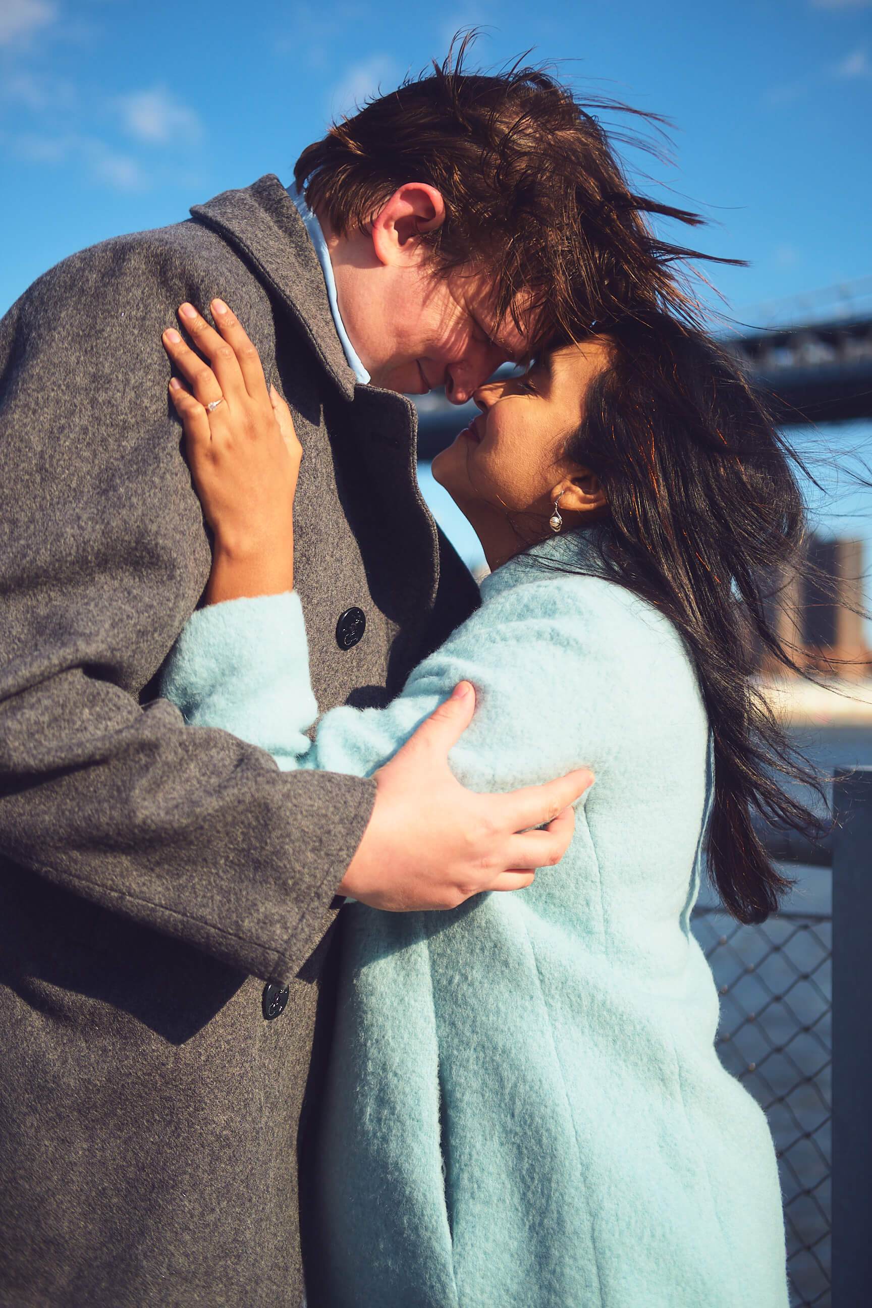 Flora - 1 Year Wedding Anniversary Photoshoot - Couples photography - Portrait Session - Dumbo Brooklyn Bridge Park - New York