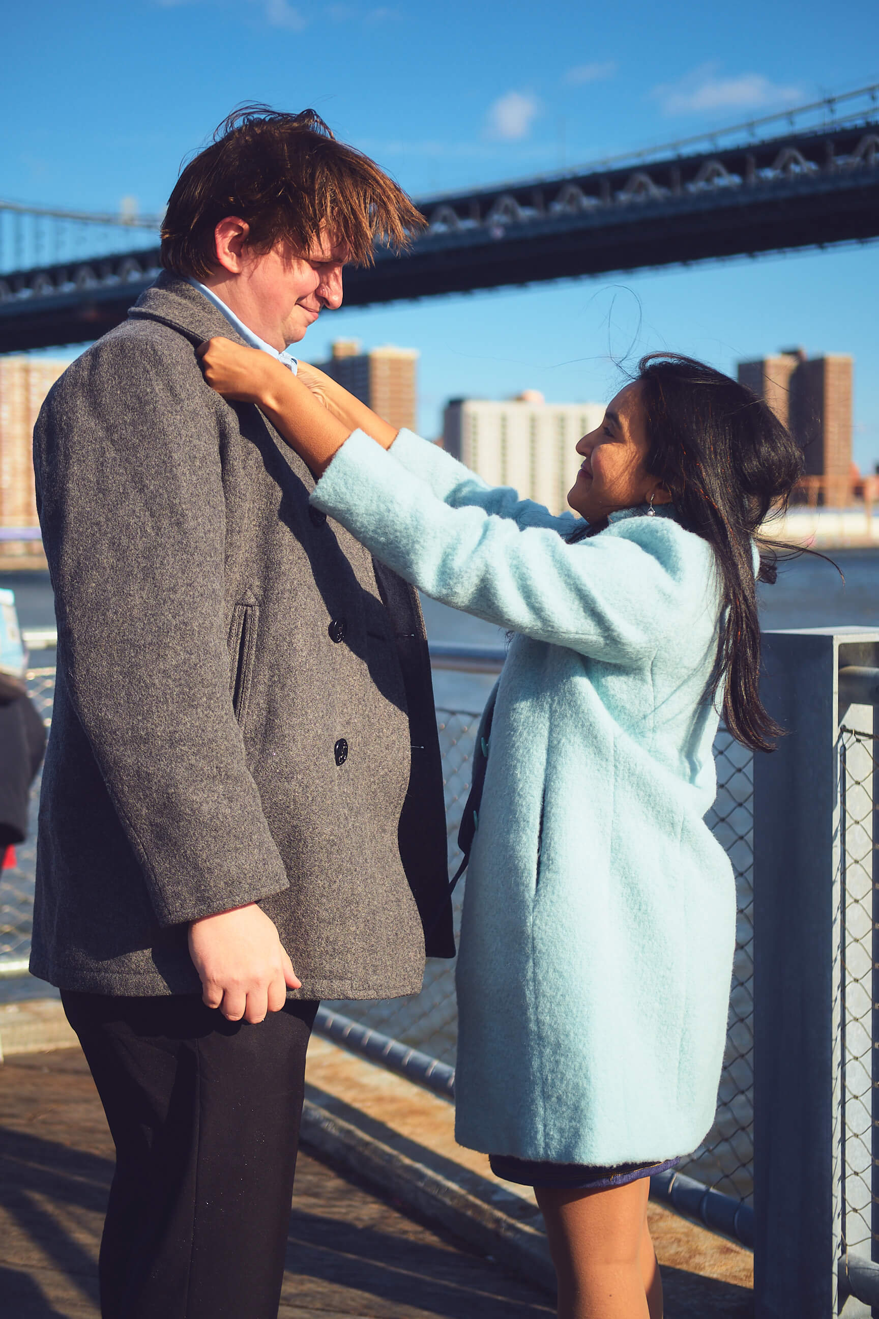 Flora - 1 Year Wedding Anniversary Photoshoot - Couples photography - Portrait Session - Dumbo Brooklyn Bridge Park - New York