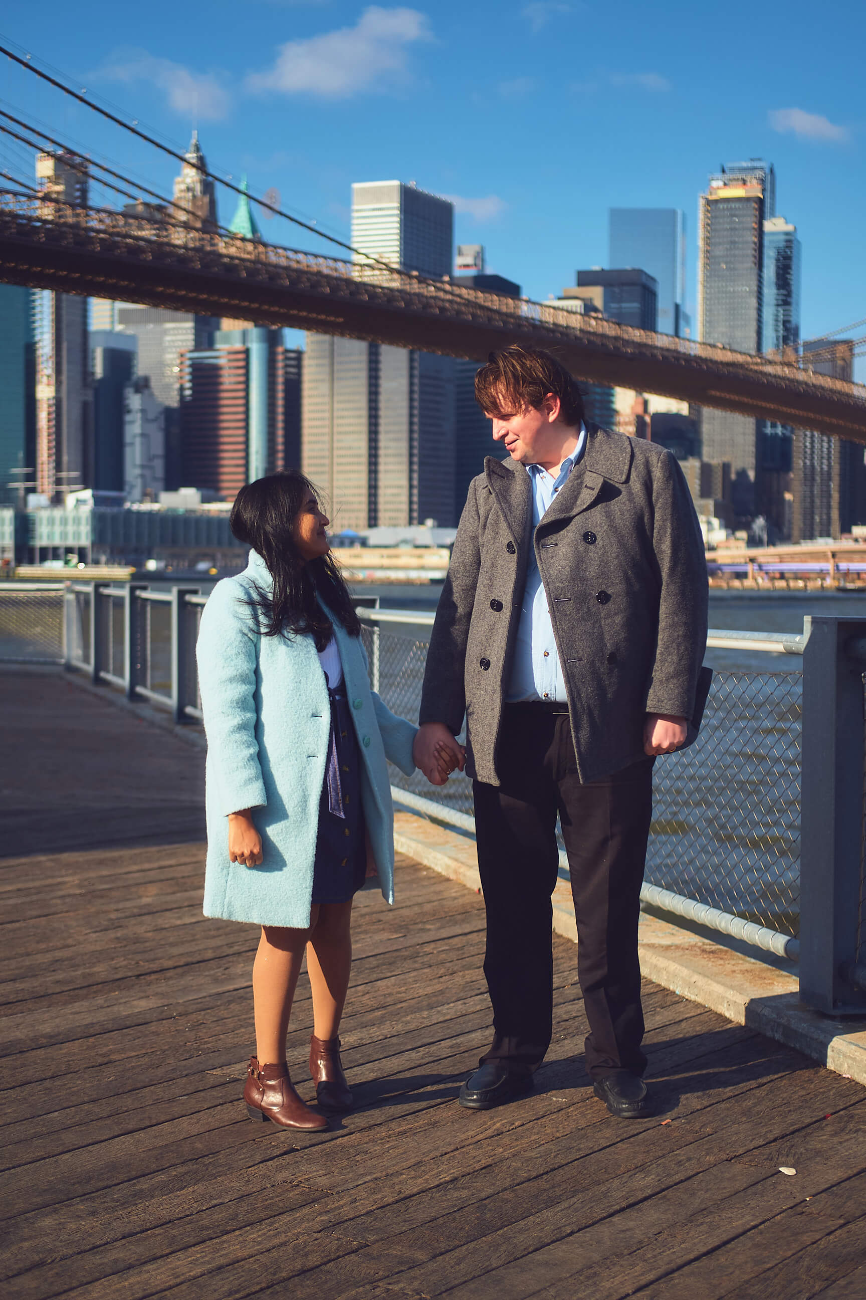 Flora - 1 Year Wedding Anniversary Photoshoot - Couples photography - Portrait Session - Dumbo Brooklyn Bridge Park - New York