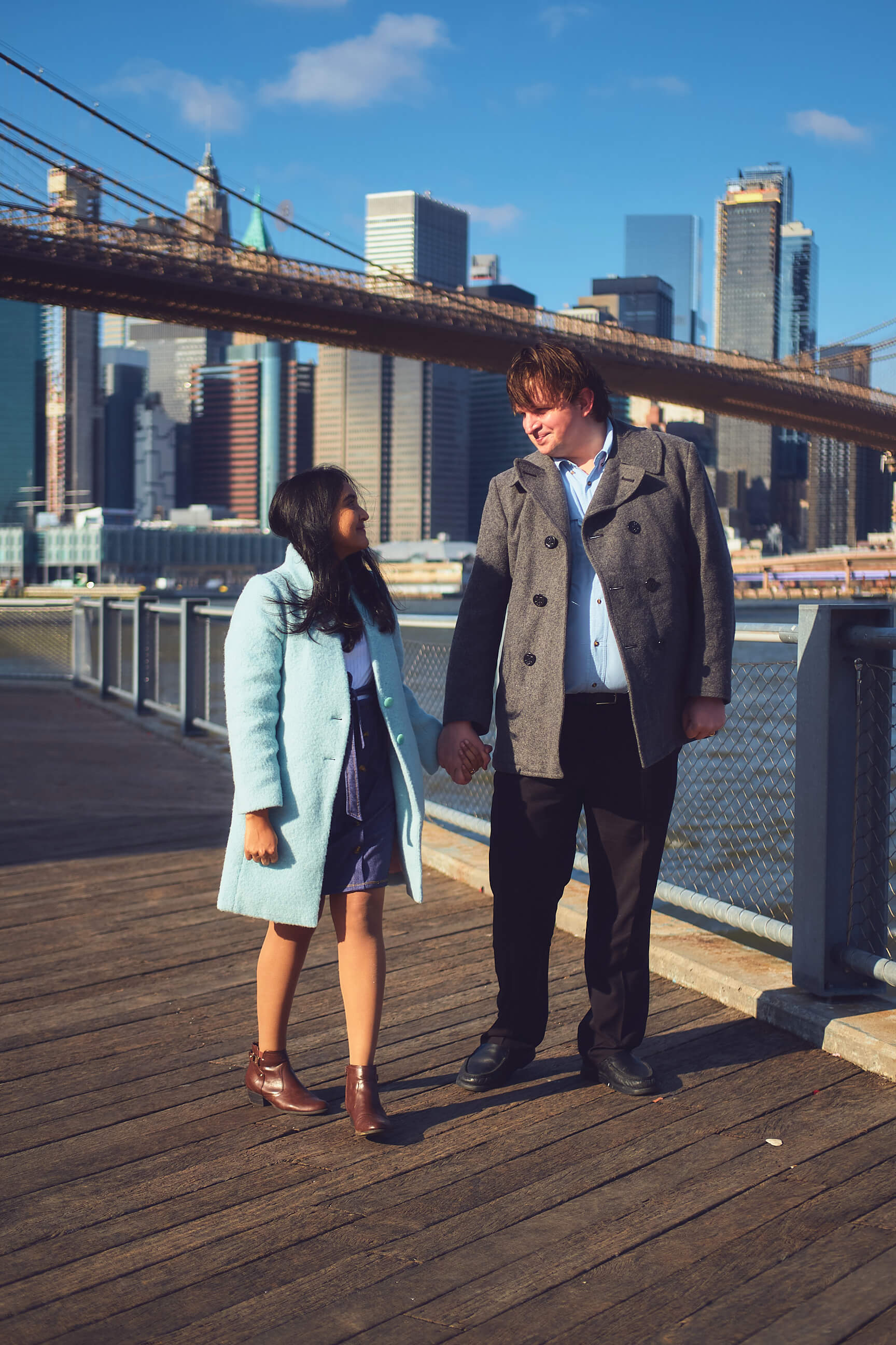 Flora - 1 Year Wedding Anniversary Photoshoot - Couples photography - Portrait Session - Dumbo Brooklyn Bridge Park - New York