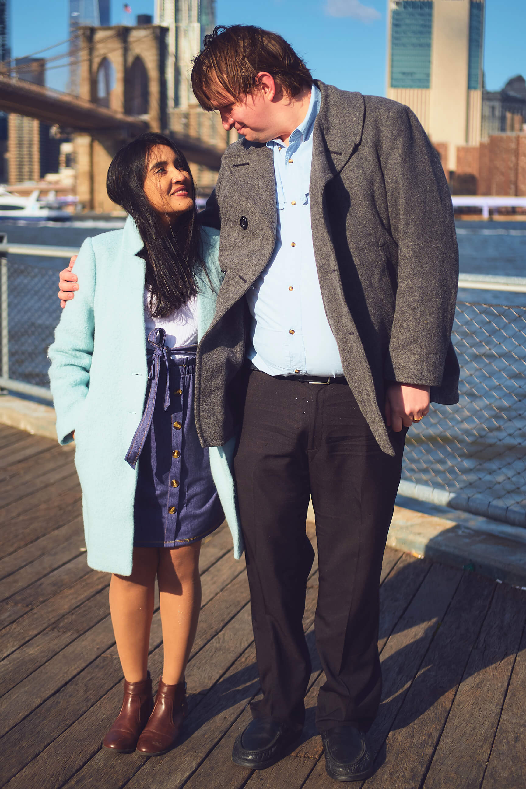 Flora - 1 Year Wedding Anniversary Photoshoot - Couples photography - Portrait Session - Dumbo Brooklyn Bridge Park - New York