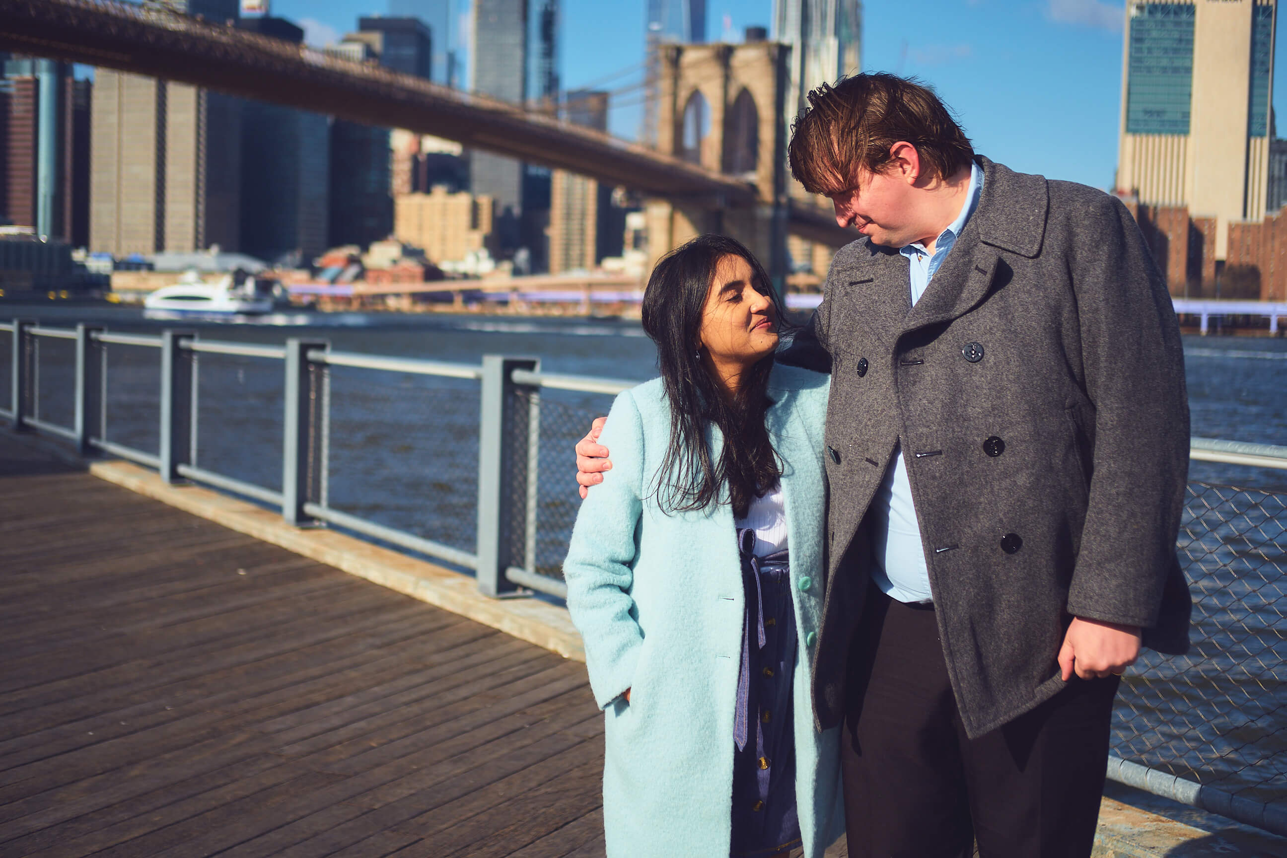 Flora - 1 Year Wedding Anniversary Photoshoot - Couples photography - Portrait Session - Dumbo Brooklyn Bridge Park - New York