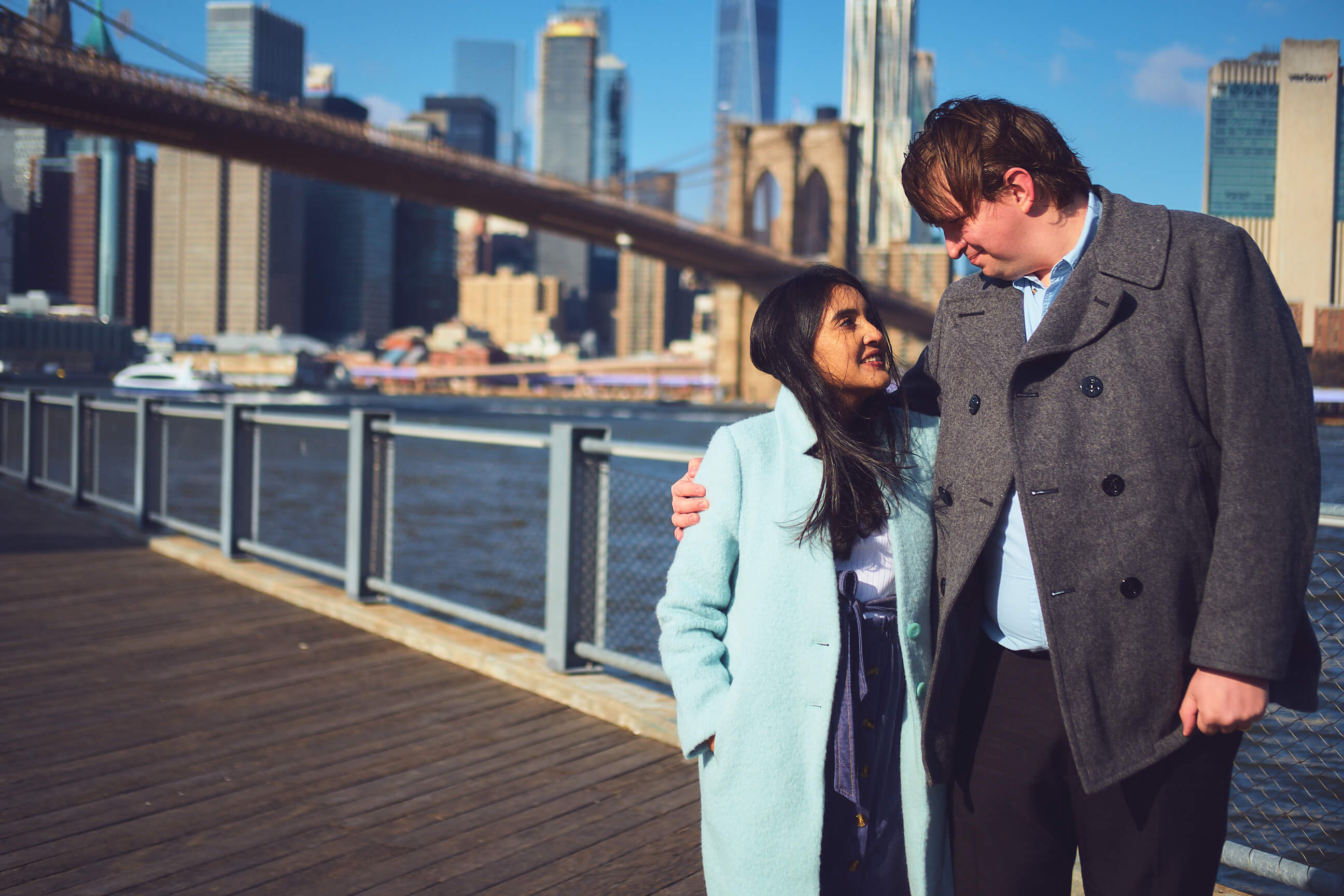 Flora - 1 Year Wedding Anniversary Photoshoot - Couples photography - Portrait Session - Dumbo Brooklyn Bridge Park - New York