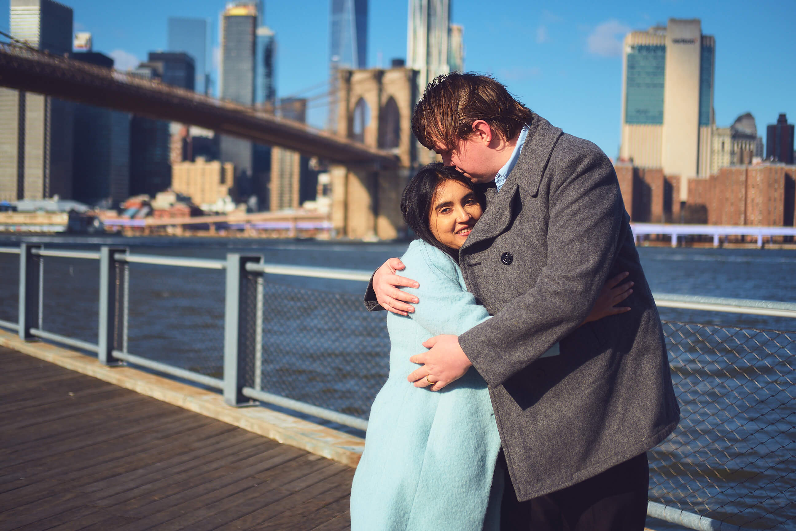 Flora - 1 Year Wedding Anniversary Photoshoot - Couples photography - Portrait Session - Dumbo Brooklyn Bridge Park - New York
