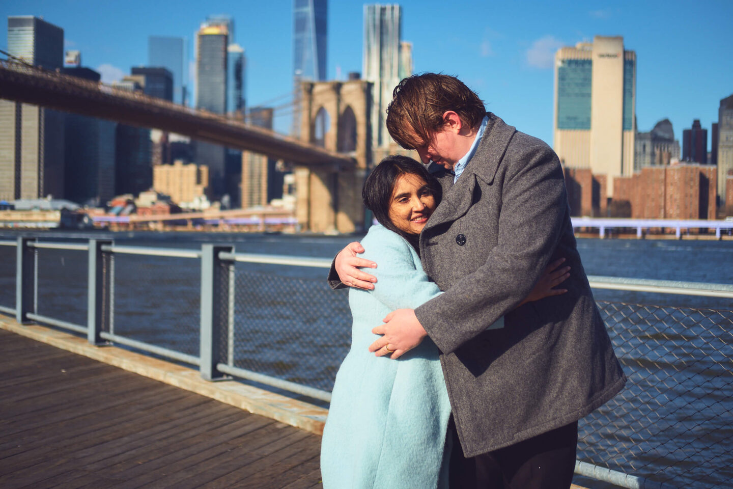 Flora - 1 Year Wedding Anniversary Photoshoot - Couples photography - Portrait Session - Dumbo Brooklyn Bridge Park - New York 