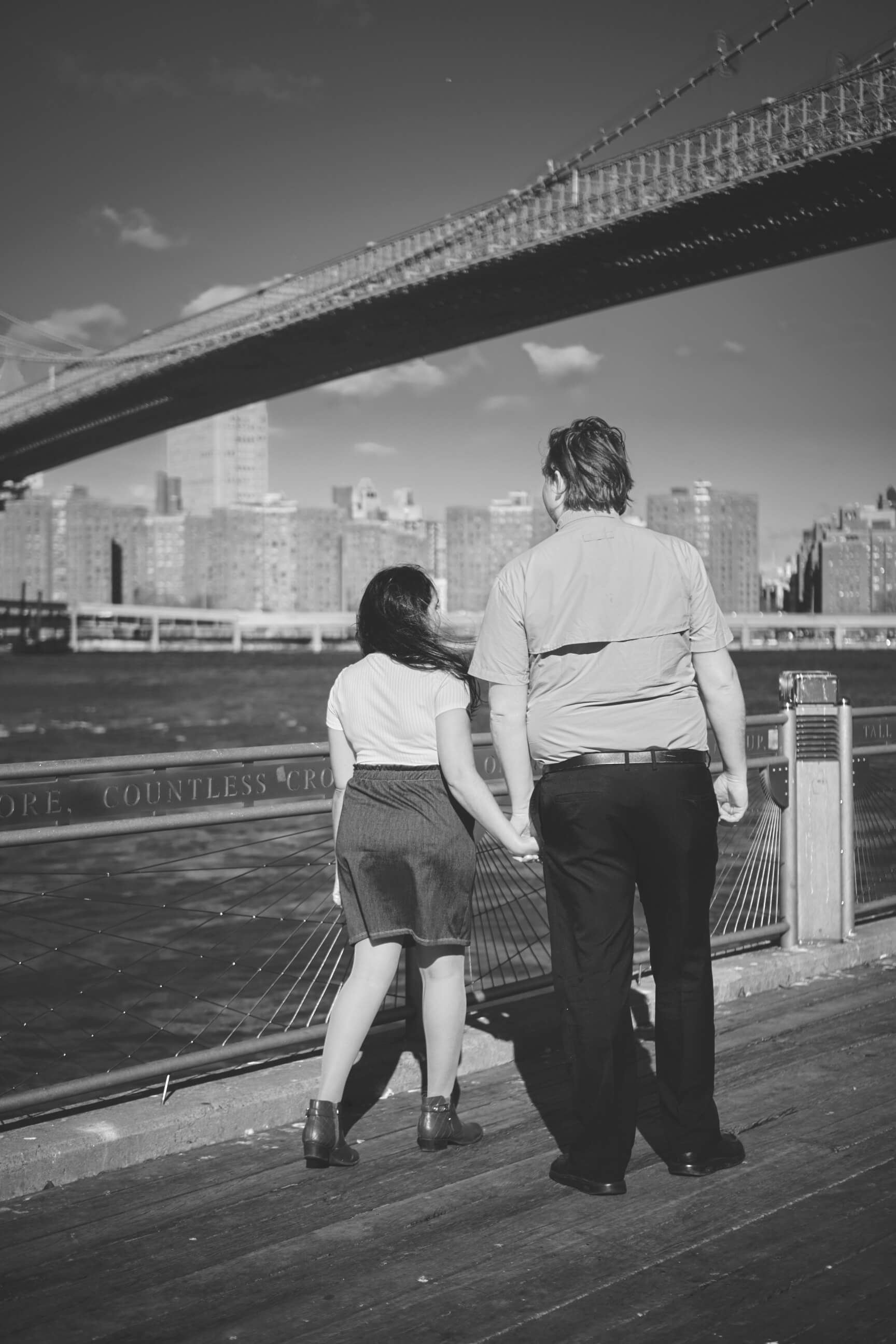 Flora - 1 Year Wedding Anniversary Photoshoot - Couples photography - Portrait Session - Dumbo Brooklyn Bridge Park - New York