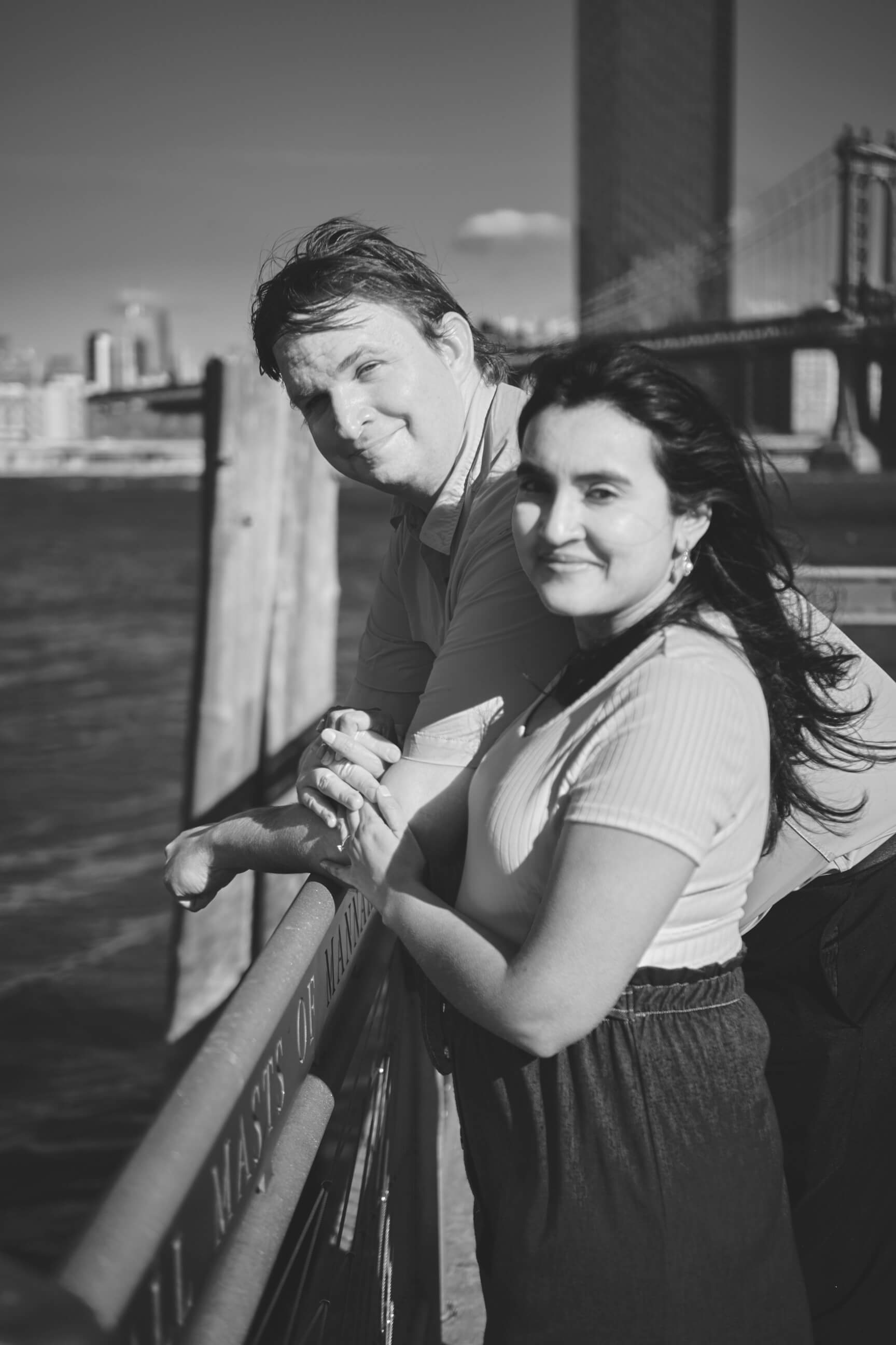 Flora - 1 Year Wedding Anniversary Photoshoot - Couples photography - Portrait Session - Dumbo Brooklyn Bridge Park - New York