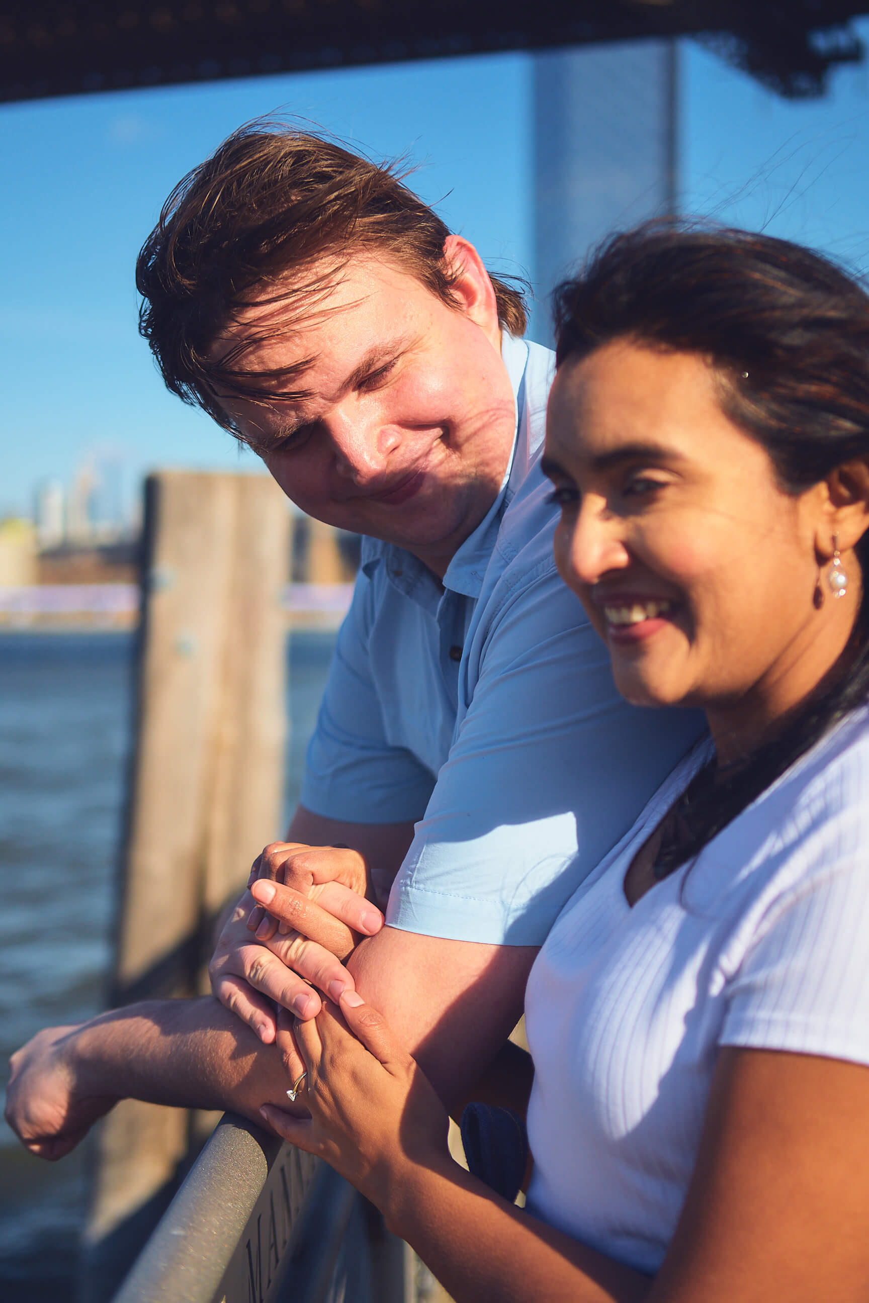 Flora - 1 Year Wedding Anniversary Photoshoot - Couples photography - Portrait Session - Dumbo Brooklyn Bridge Park - New York
