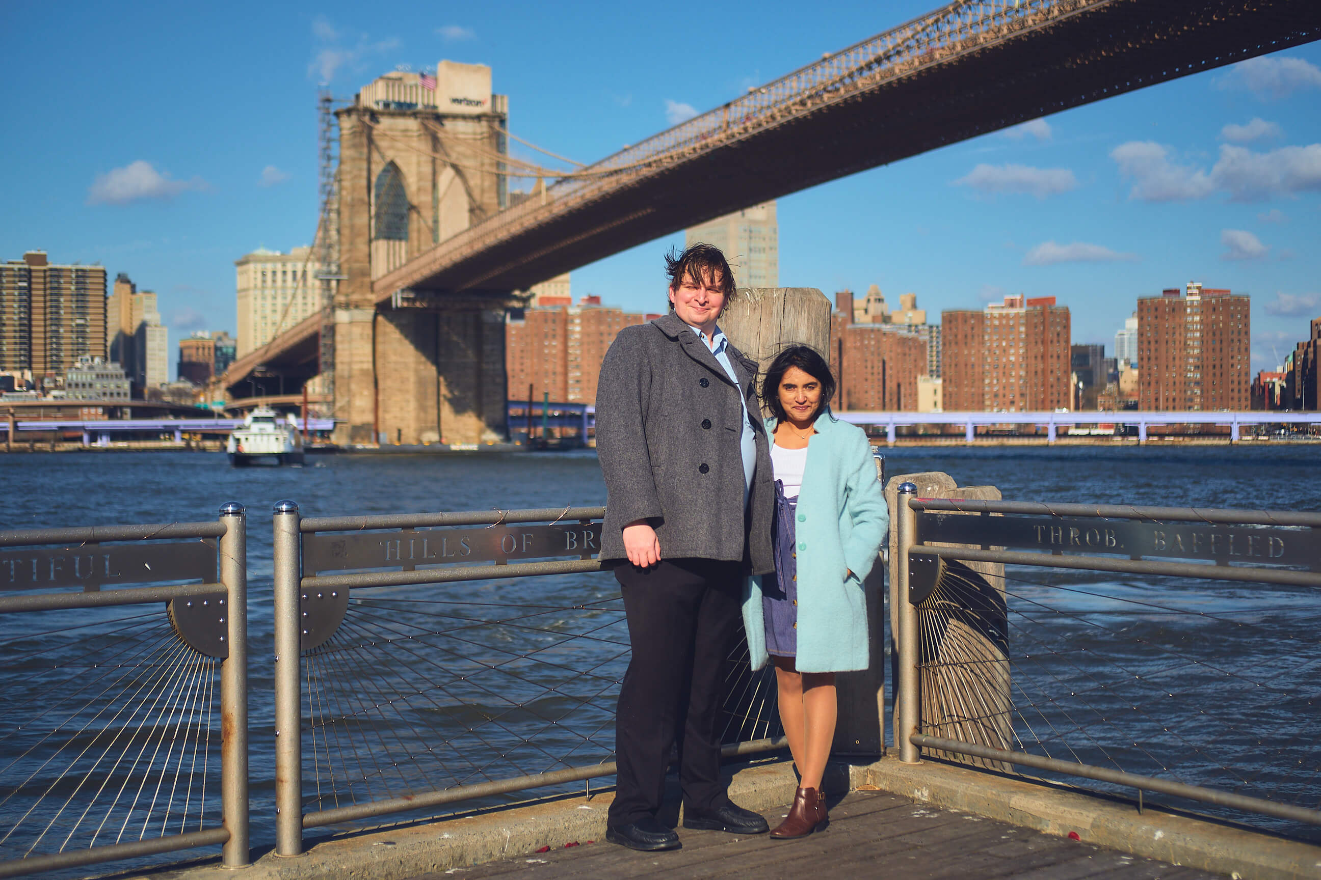 Flora - 1 Year Wedding Anniversary Photoshoot - Couples photography - Portrait Session - Dumbo Brooklyn Bridge Park - New York