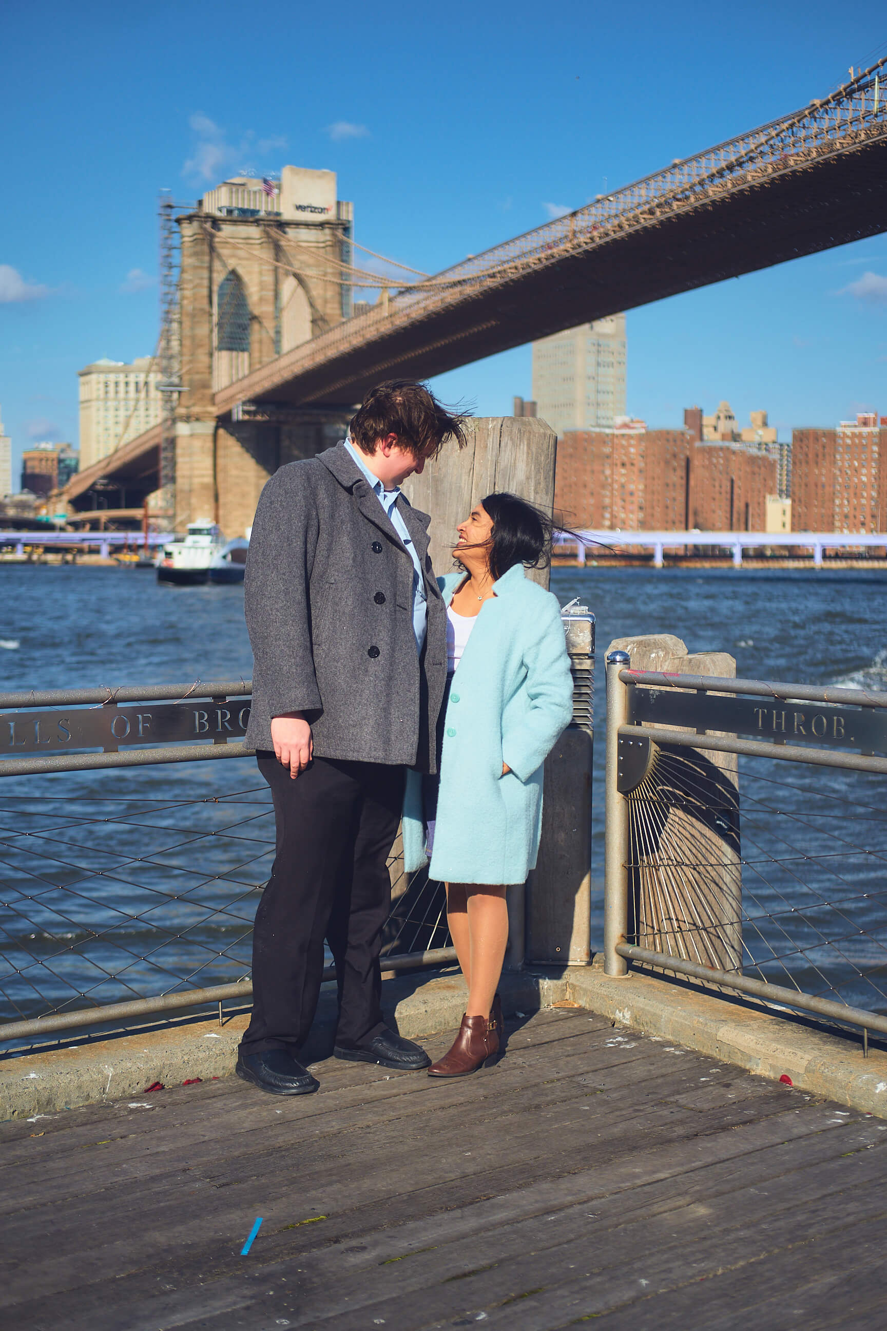 Flora - 1 Year Wedding Anniversary Photoshoot - Couples photography - Portrait Session - Dumbo Brooklyn Bridge Park - New York