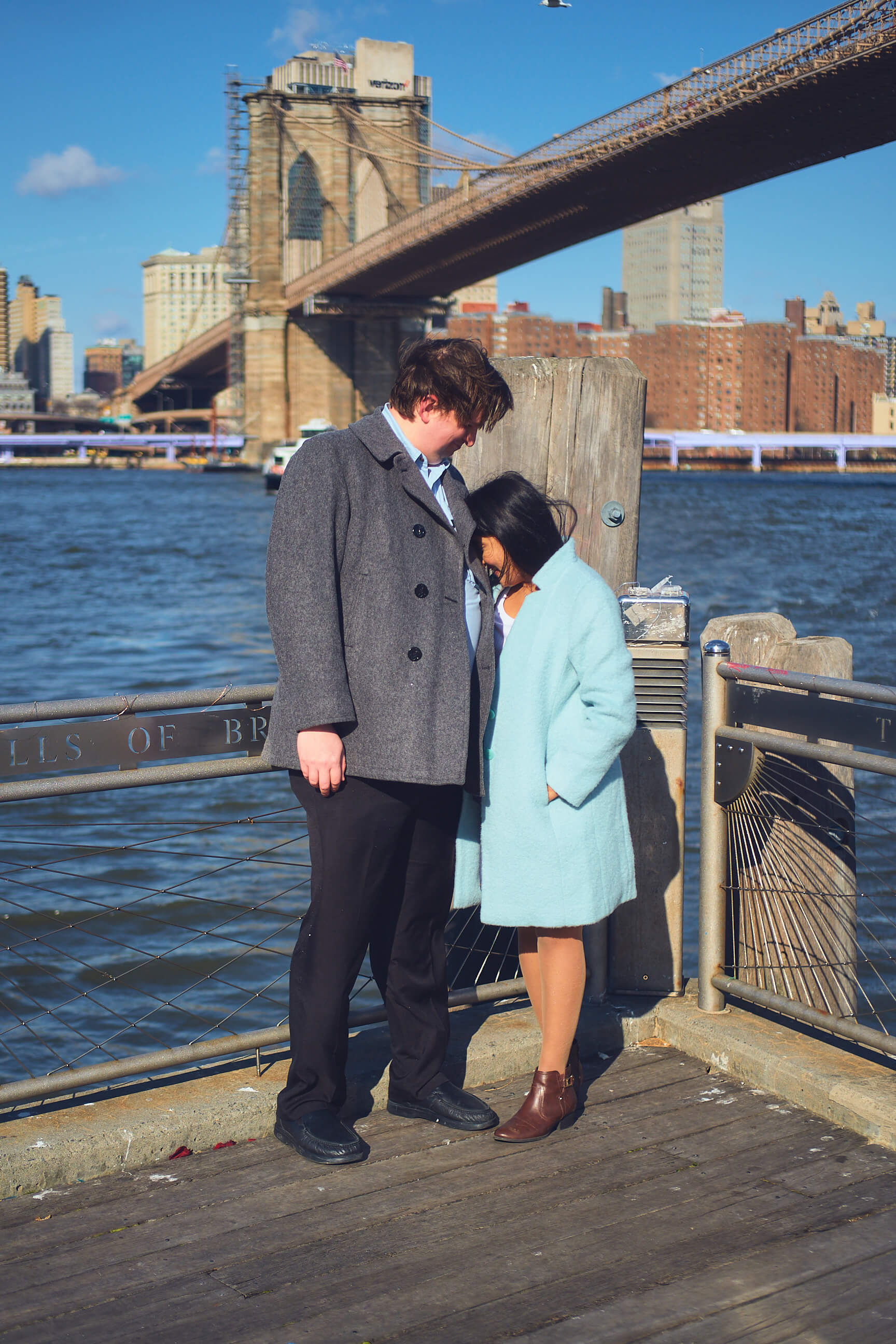 Flora - 1 Year Wedding Anniversary Photoshoot - Couples photography - Portrait Session - Dumbo Brooklyn Bridge Park - New York