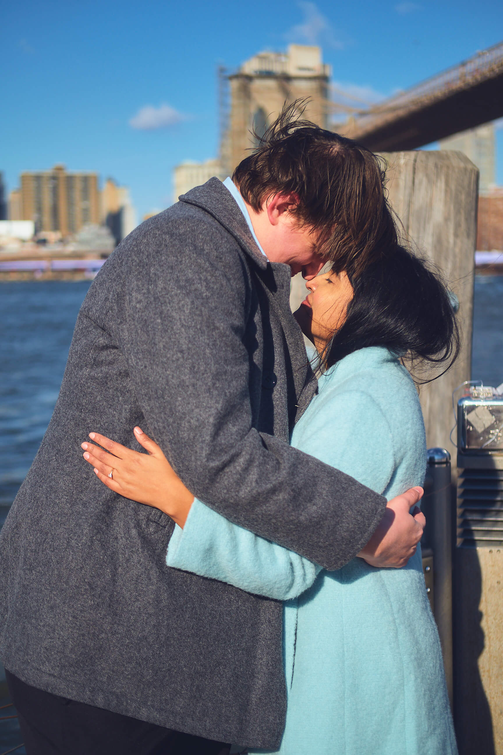 Flora - 1 Year Wedding Anniversary Photoshoot - Couples photography - Portrait Session - Dumbo Brooklyn Bridge Park - New York