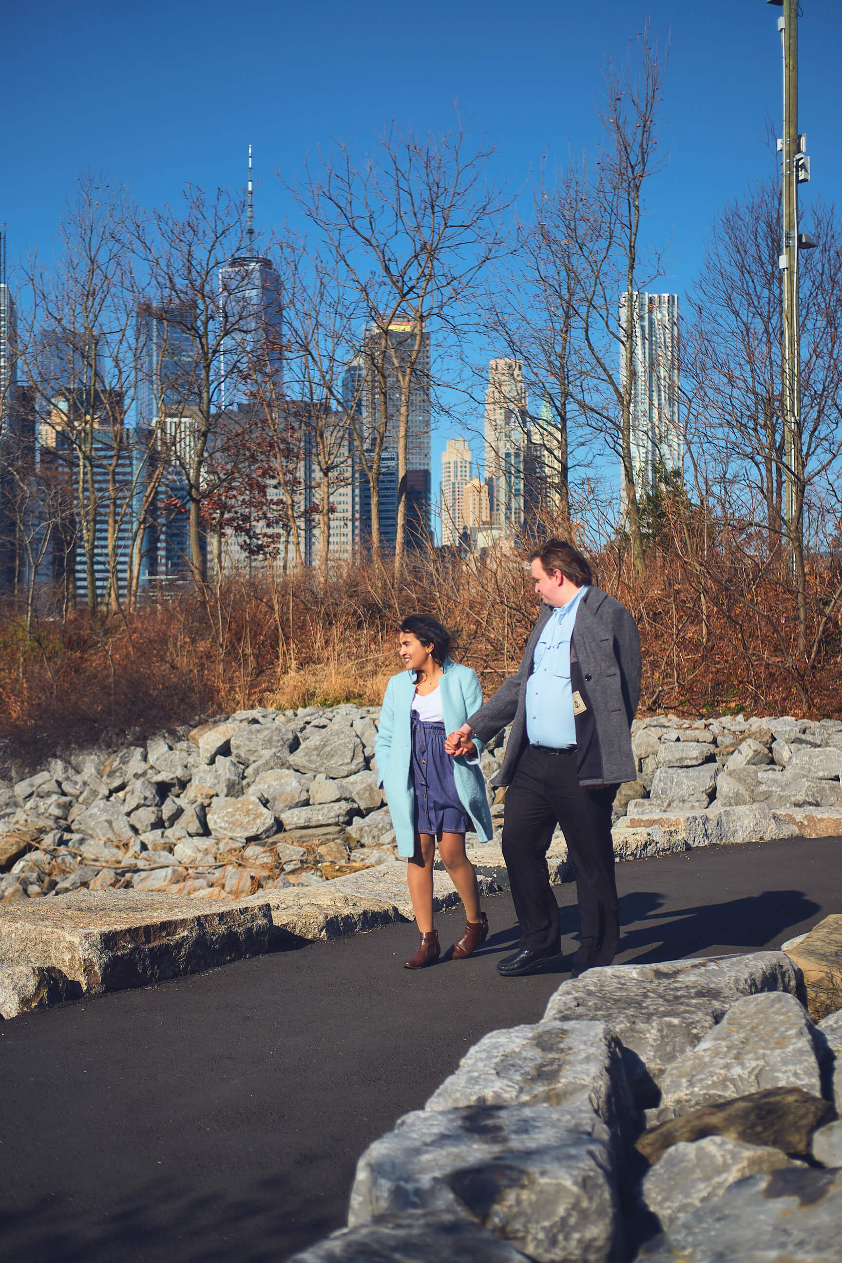 Flora - 1 Year Wedding Anniversary Photoshoot - Couples photography - Portrait Session - Dumbo Brooklyn Bridge Park - New York