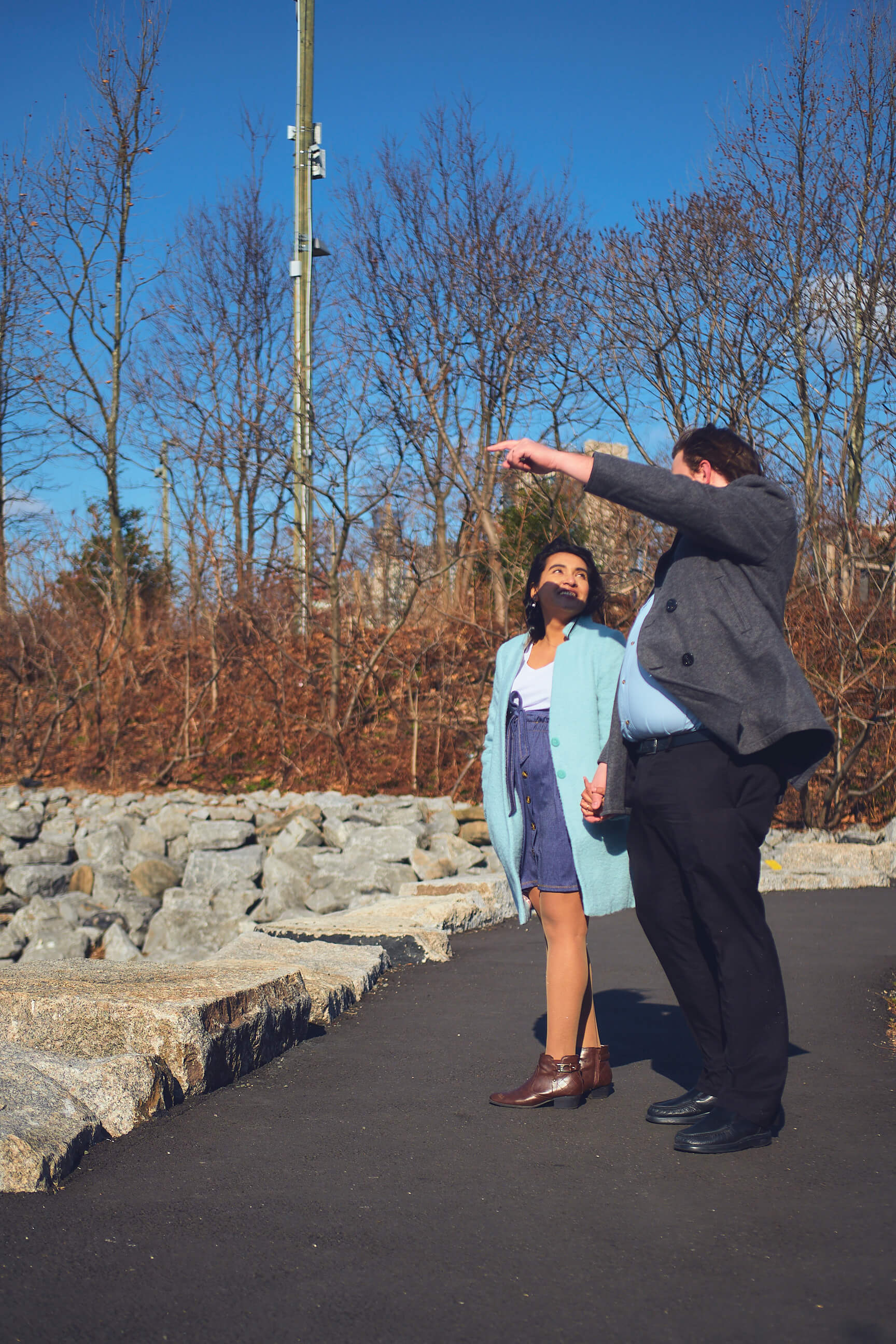 Flora - 1 Year Wedding Anniversary Photoshoot - Couples photography - Portrait Session - Dumbo Brooklyn Bridge Park - New York