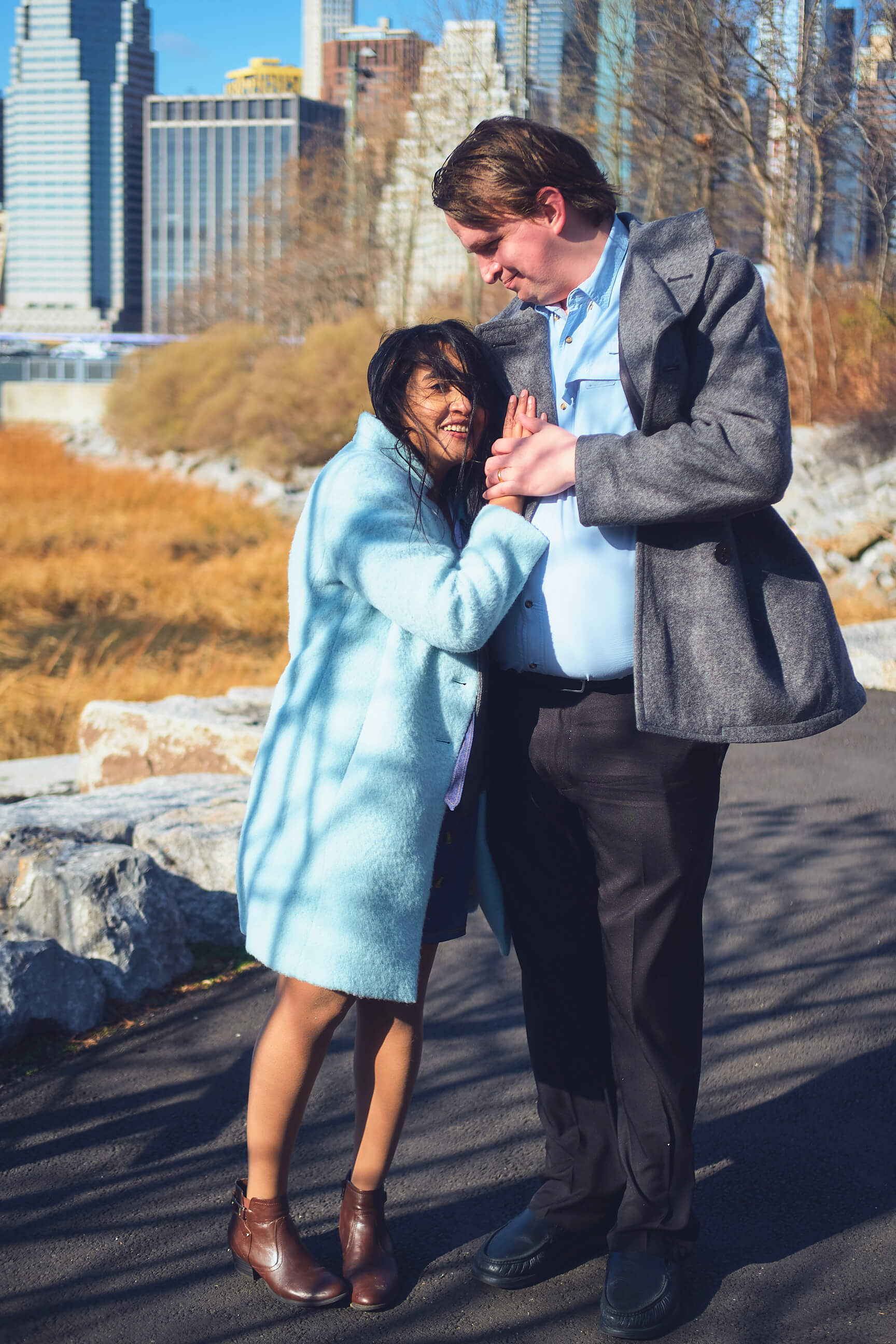 Flora - 1 Year Wedding Anniversary Photoshoot - Couples photography - Portrait Session - Dumbo Brooklyn Bridge Park - New York