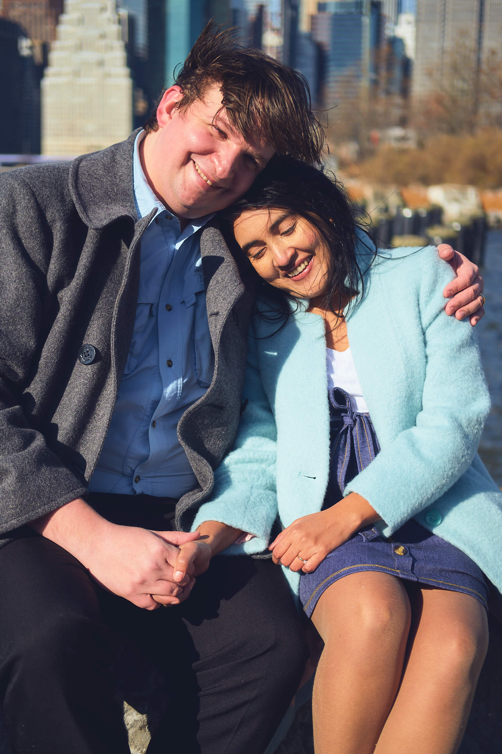 Flora - 1 Year Wedding Anniversary Photoshoot - Couples photography - Portrait Session - Dumbo Brooklyn Bridge Park - New York