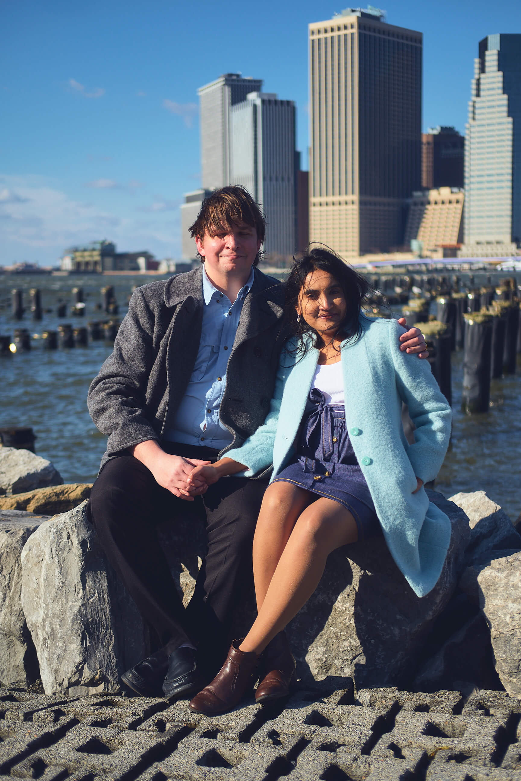 Flora - 1 Year Wedding Anniversary Photoshoot - Couples photography - Portrait Session - Dumbo Brooklyn Bridge Park - New York
