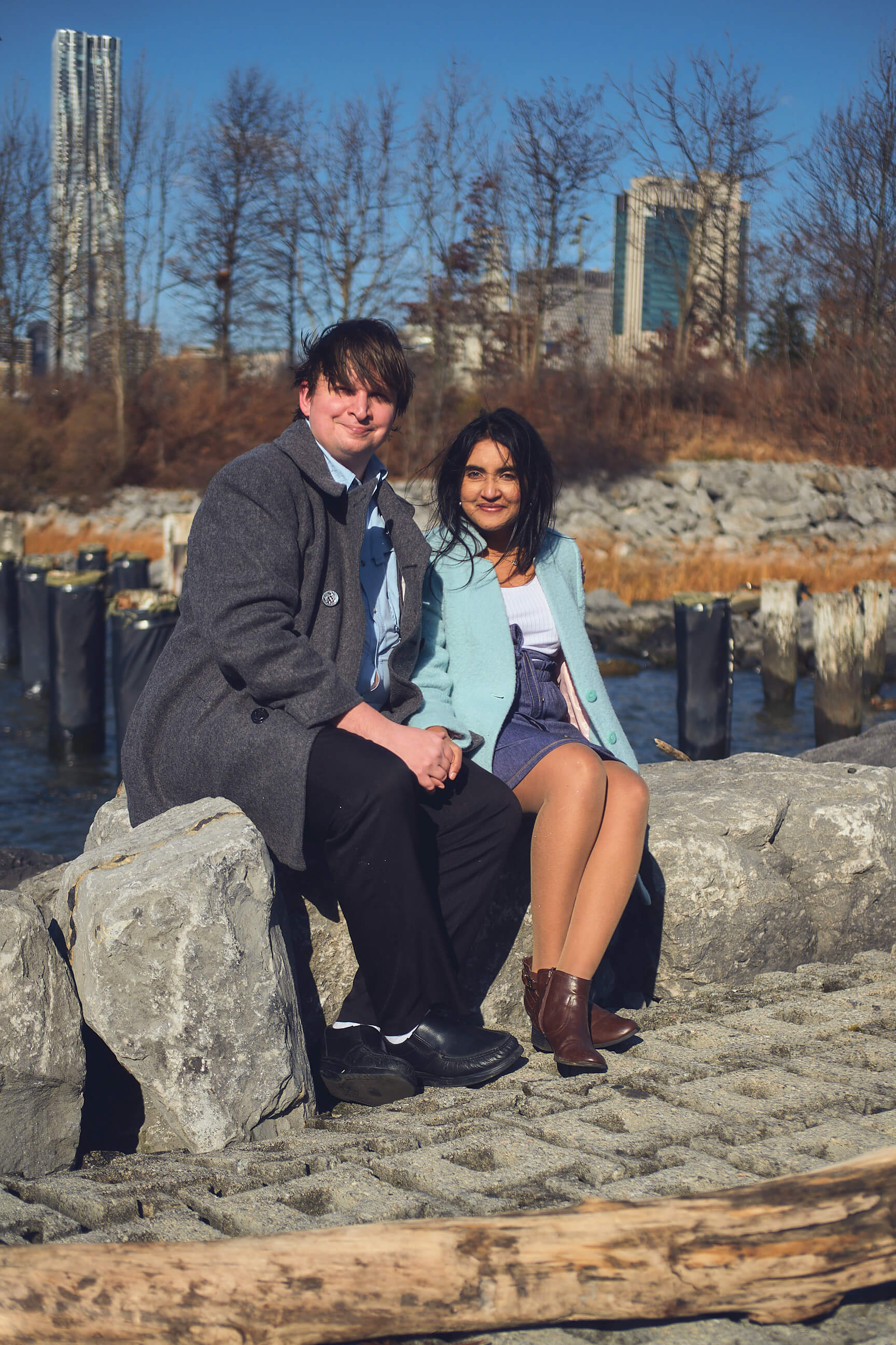 Flora - 1 Year Wedding Anniversary Photoshoot - Couples photography - Portrait Session - Dumbo Brooklyn Bridge Park - New York