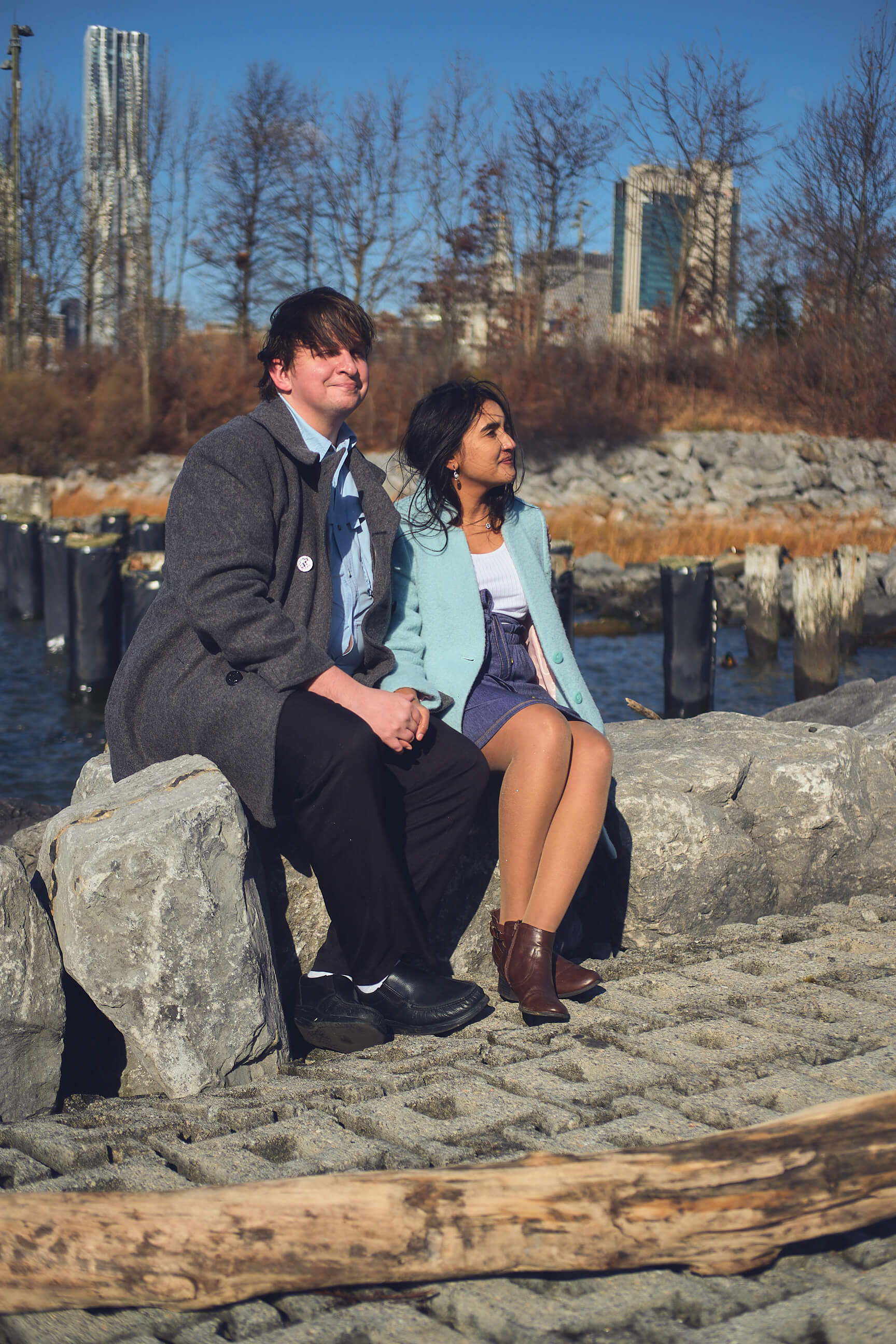 Flora - 1 Year Wedding Anniversary Photoshoot - Couples photography - Portrait Session - Dumbo Brooklyn Bridge Park - New York