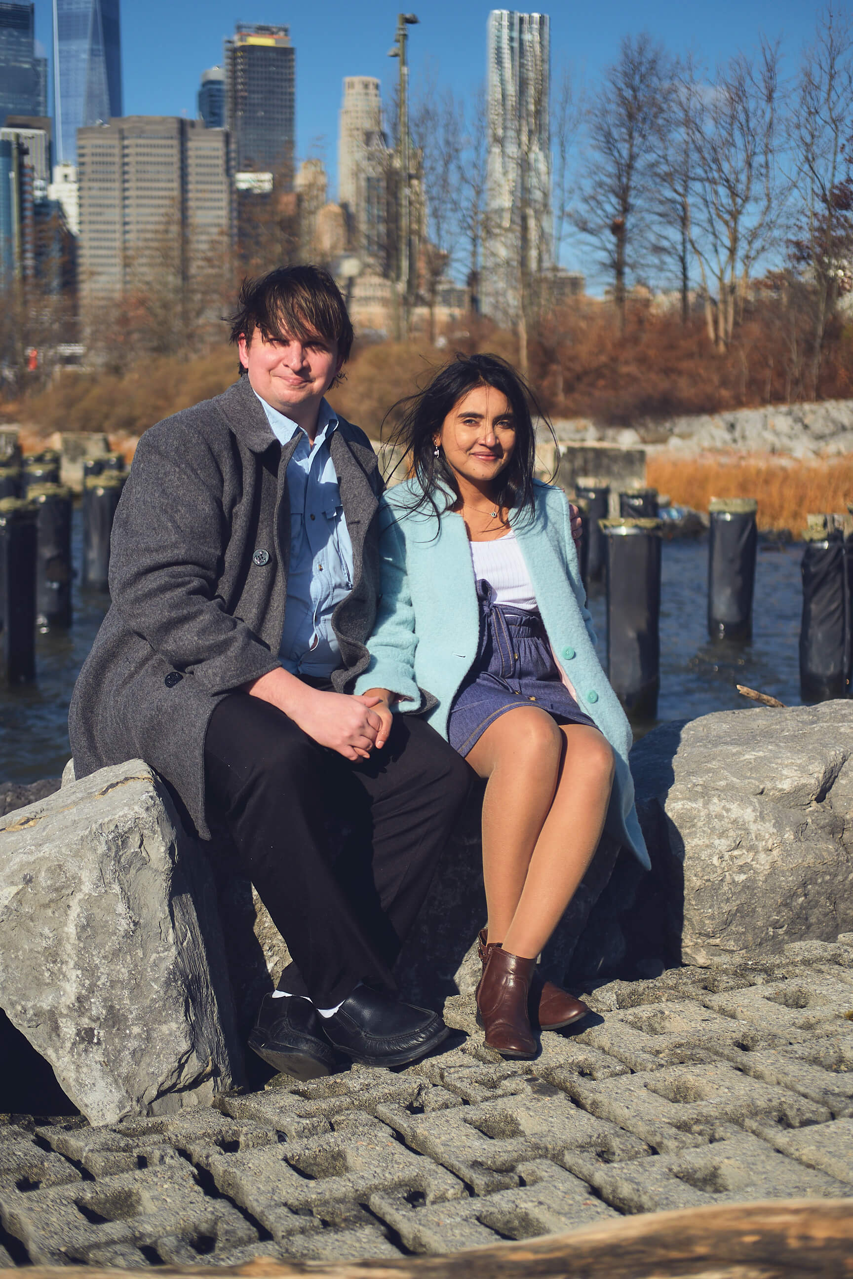Flora - 1 Year Wedding Anniversary Photoshoot - Couples photography - Portrait Session - Dumbo Brooklyn Bridge Park - New York
