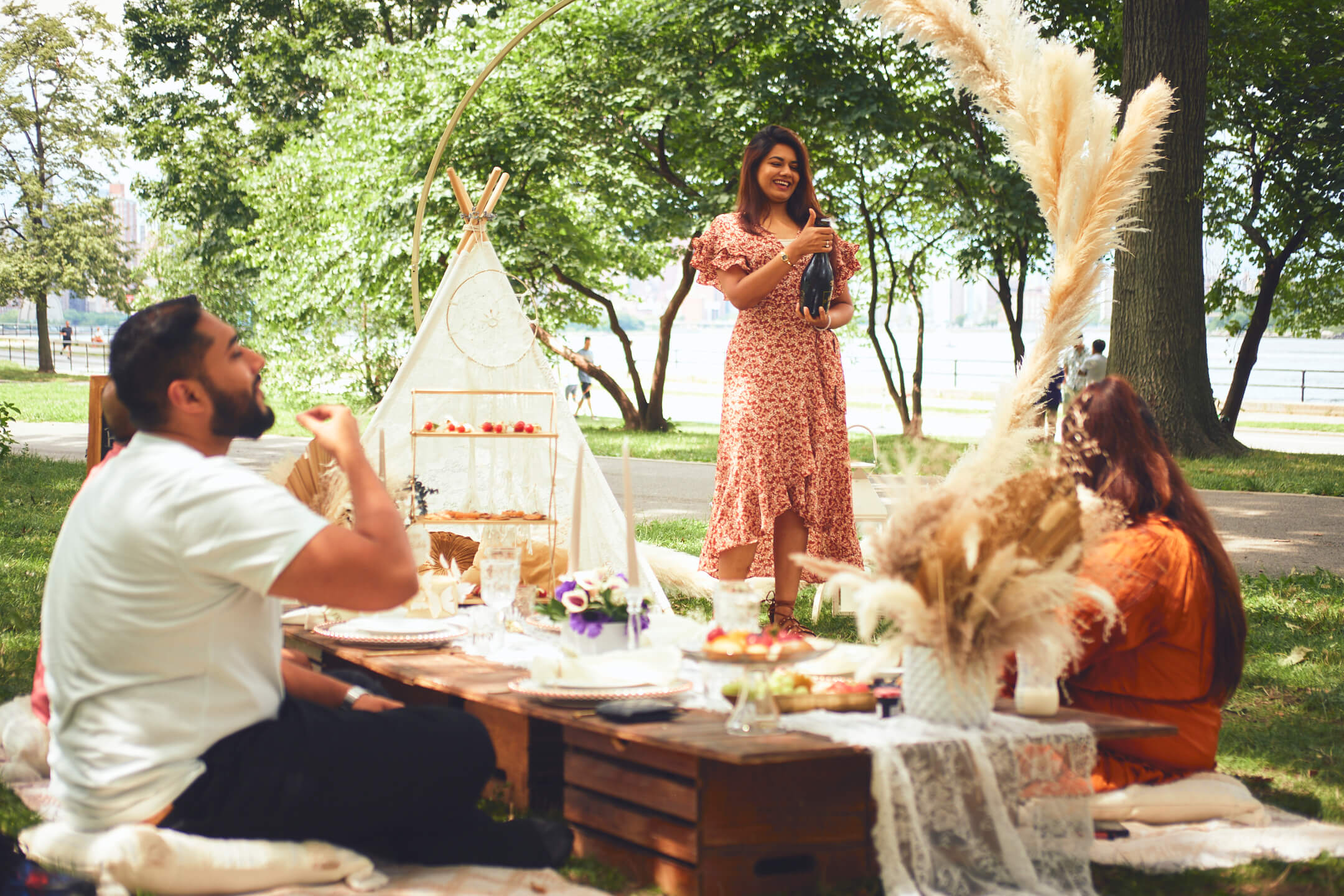 Promi - Surpris Birthday Picnic - Event Photography - Birthday Photography - Astoria Park - Queens New York
