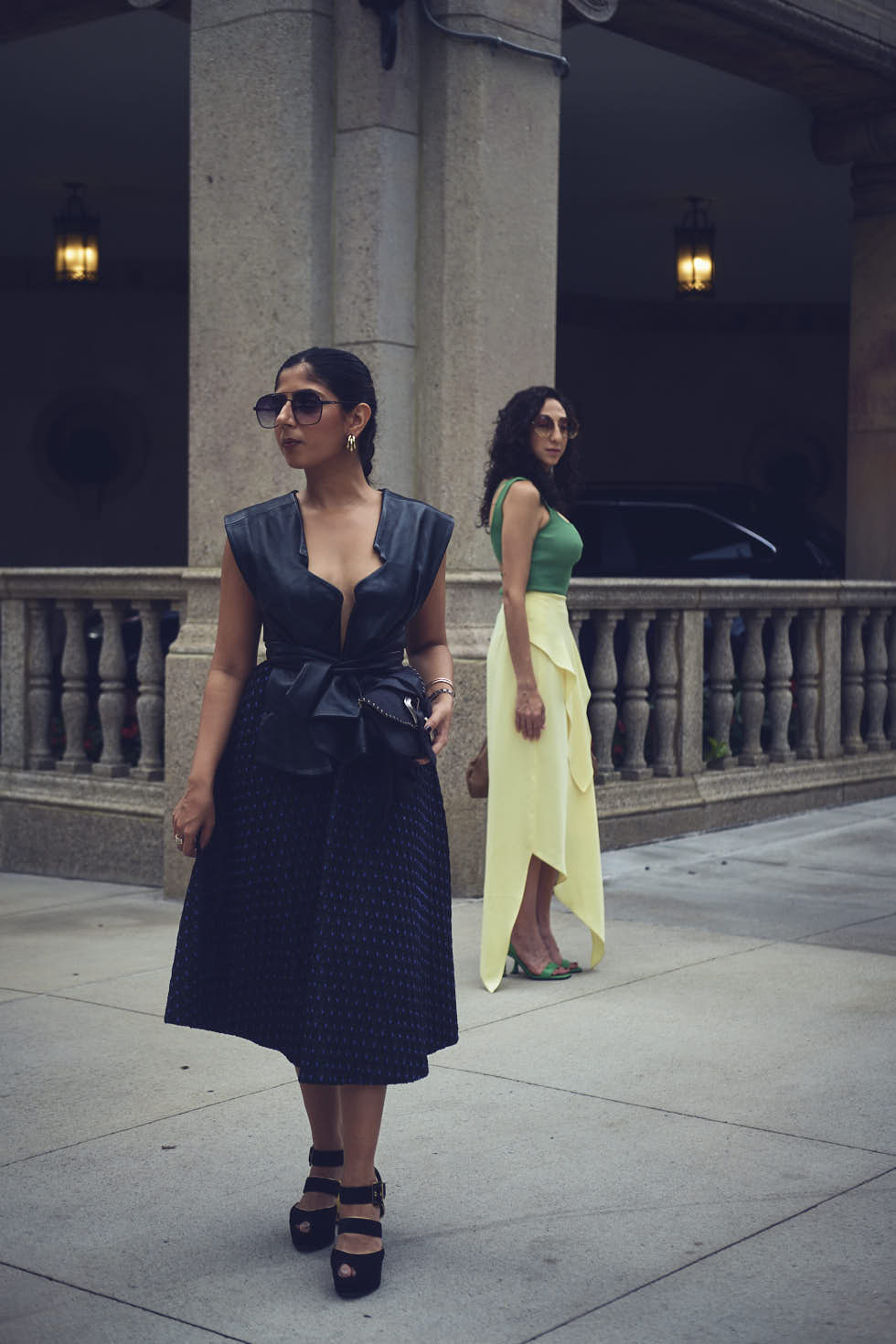 Drishti & Rachel - CLOSR - September 2023 Editorial NYFW Event Looks - Editorial Photography - Brand Photography - Sutton Place, New York City