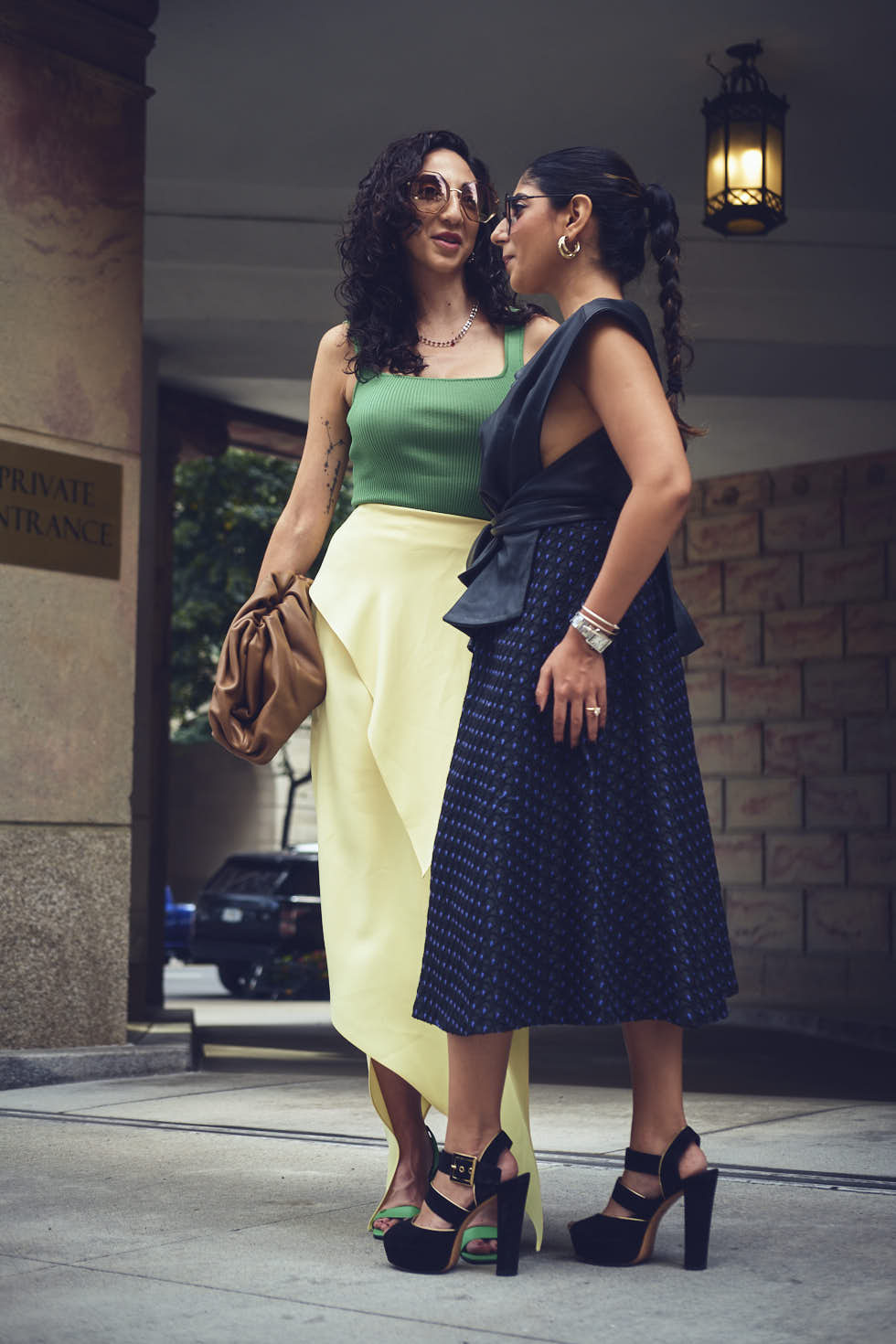 Drishti & Rachel - CLOSR - September 2023 Editorial NYFW Event Looks - Editorial Photography - Brand Photography - Sutton Place, New York City