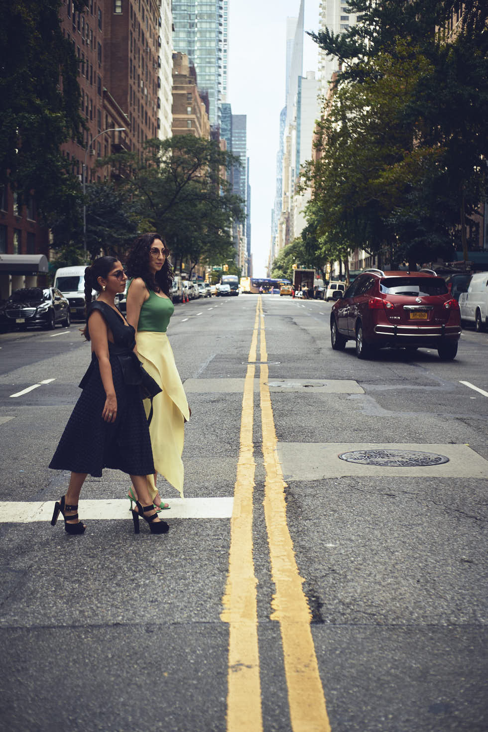 Drishti & Rachel - CLOSR - September 2023 Editorial NYFW Event Looks - Editorial Photography - Brand Photography - Sutton Place, New York City