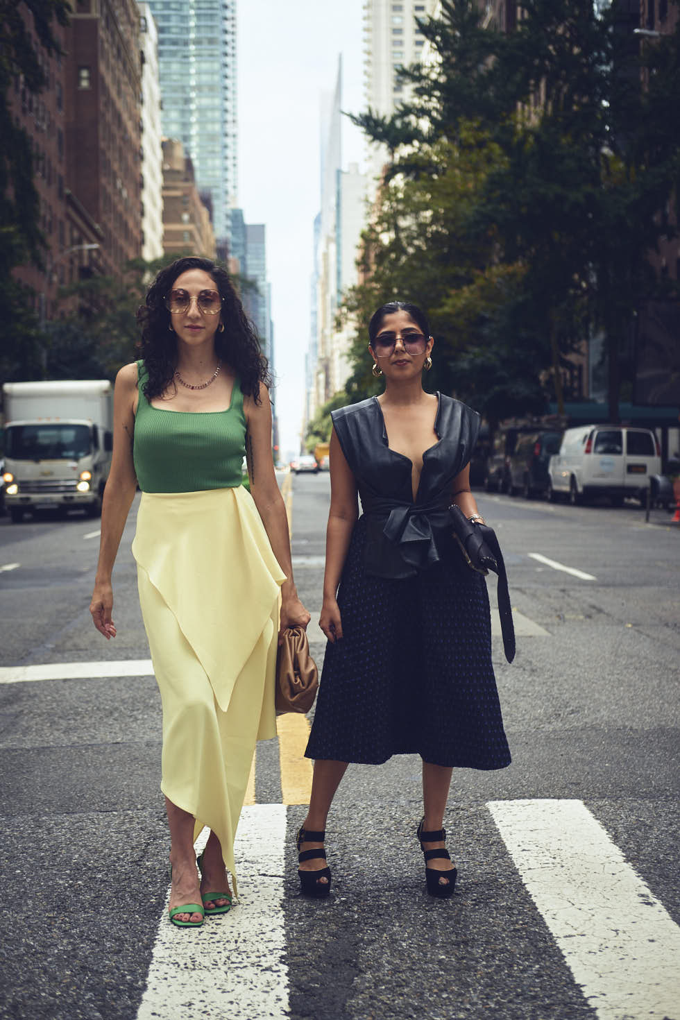 Drishti & Rachel - CLOSR - September 2023 Editorial NYFW Event Looks - Editorial Photography - Brand Photography - Sutton Place, New York City