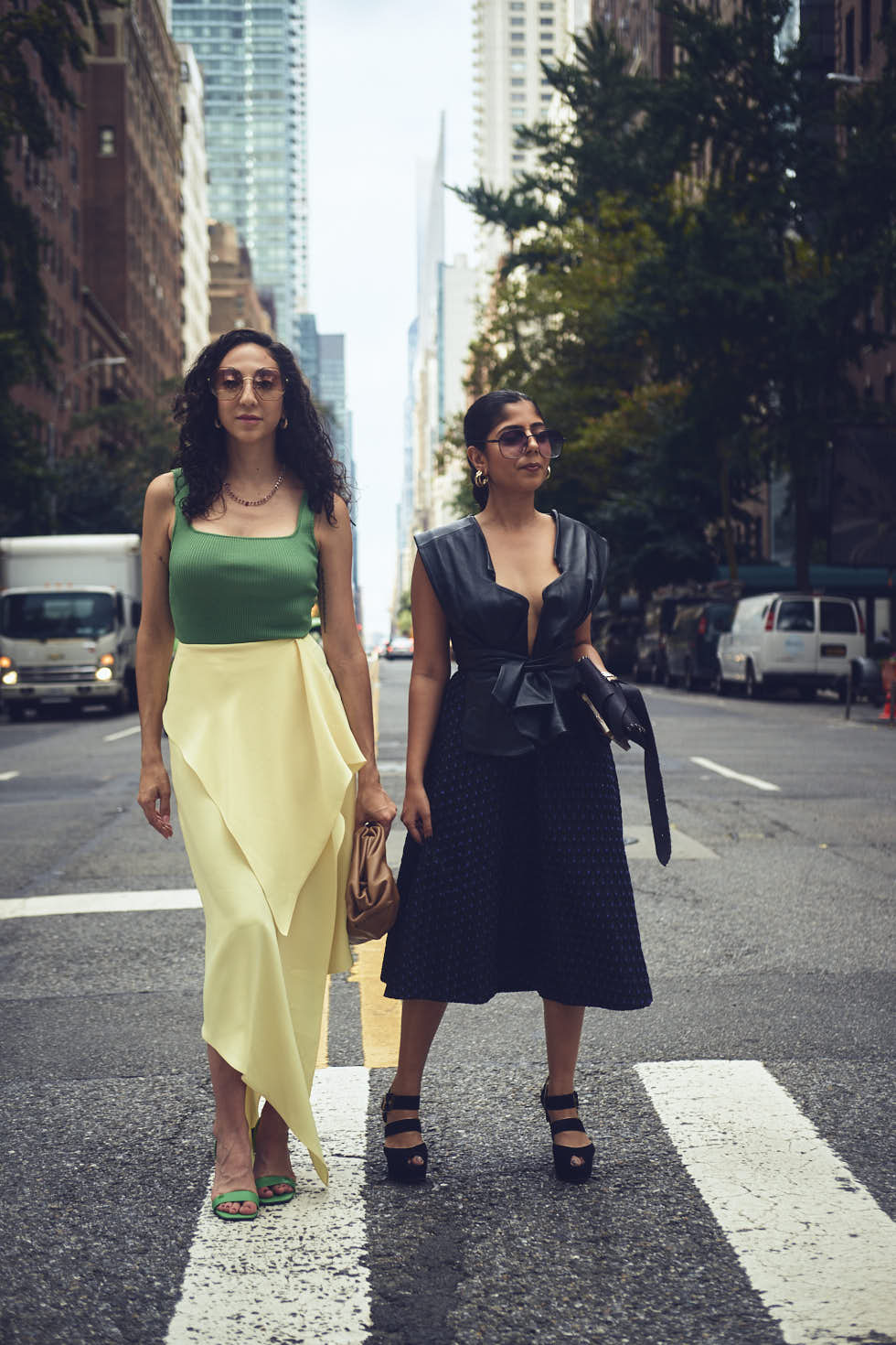 Drishti & Rachel - CLOSR - September 2023 Editorial NYFW Event Looks - Editorial Photography - Brand Photography - Sutton Place, New York City