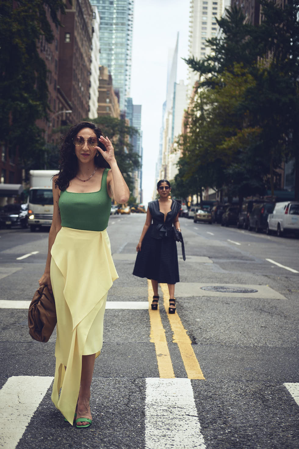 Drishti & Rachel - CLOSR - September 2023 Editorial NYFW Event Looks - Editorial Photography - Brand Photography - Sutton Place, New York City