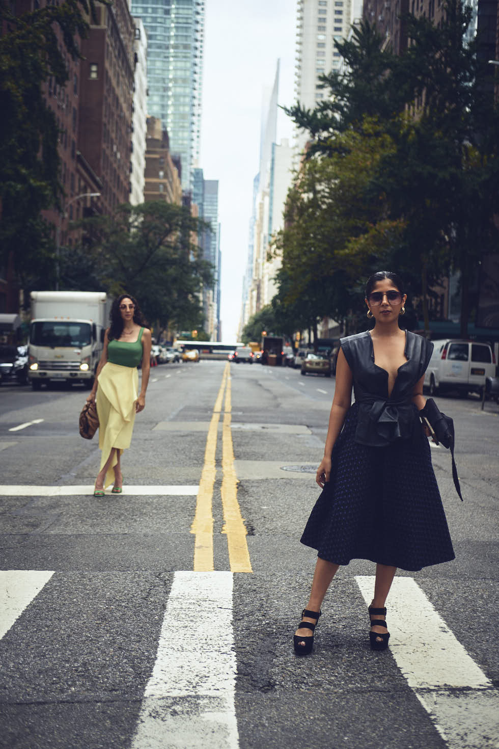 Drishti & Rachel - CLOSR - September 2023 Editorial NYFW Event Looks - Editorial Photography - Brand Photography - Sutton Place, New York City