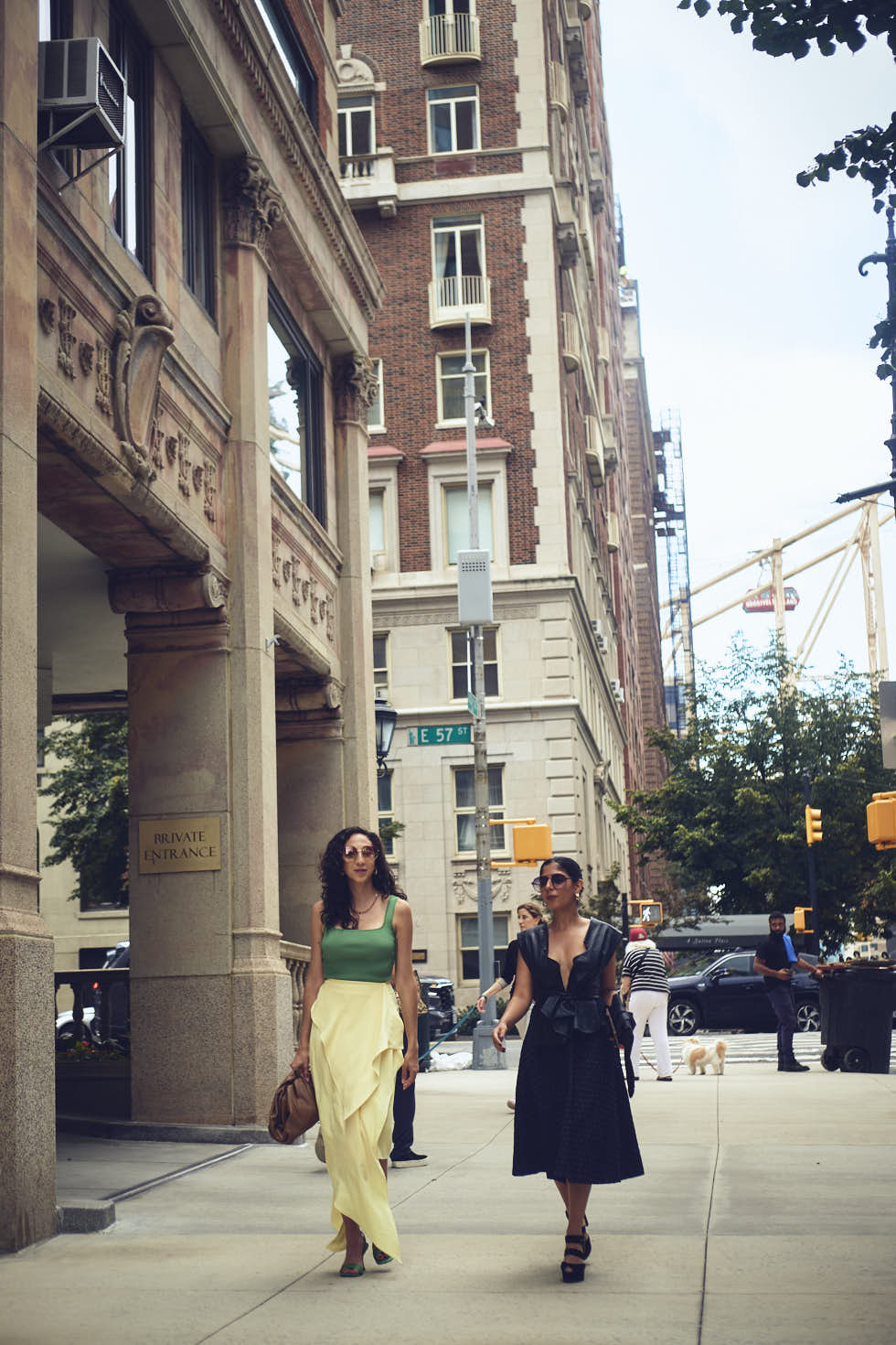 Drishti & Rachel - CLOSR - September 2023 Editorial NYFW Event Looks - Editorial Photography - Brand Photography - Sutton Place, New York City