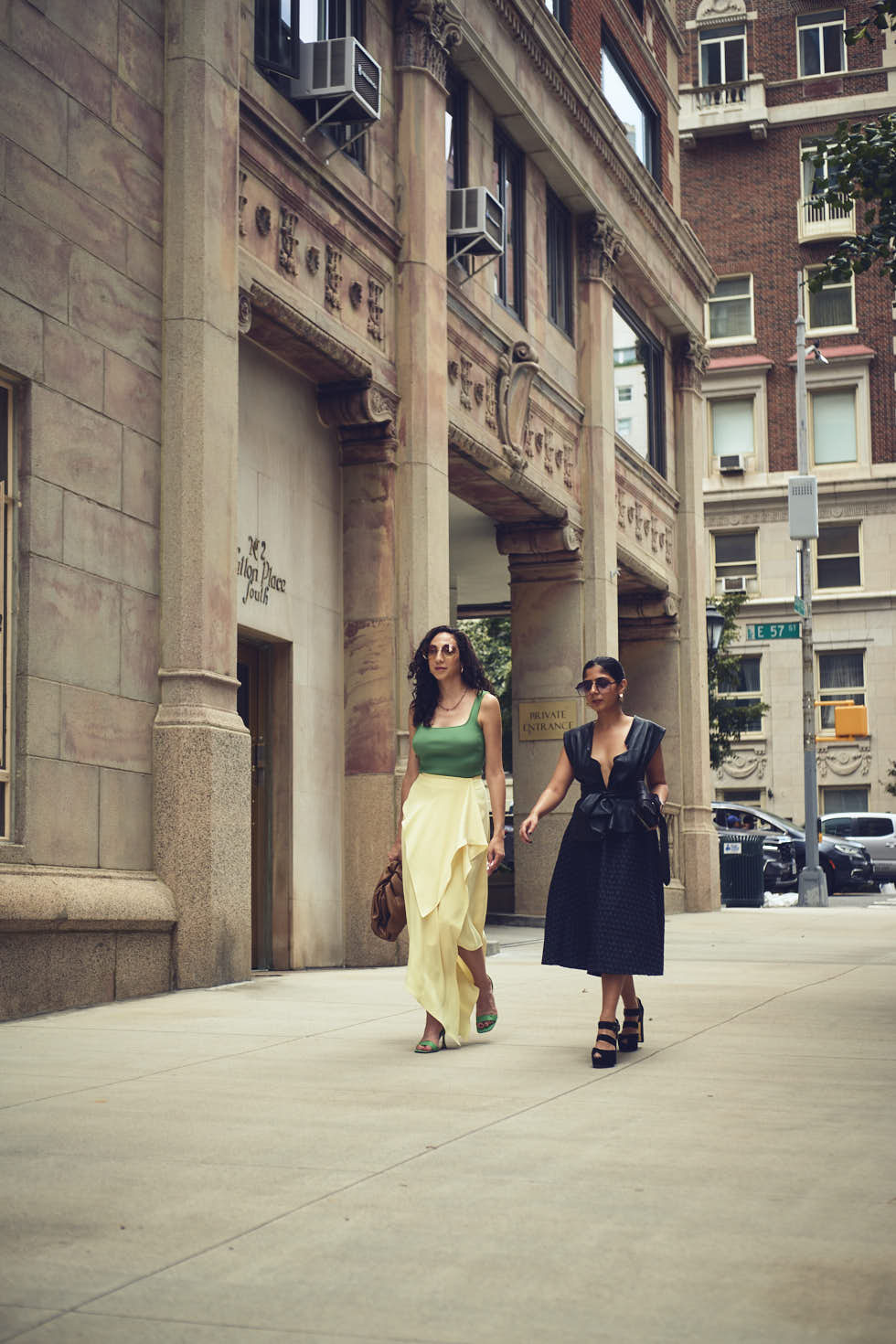 Drishti & Rachel - CLOSR - September 2023 Editorial NYFW Event Looks - Editorial Photography - Brand Photography - Sutton Place, New York City